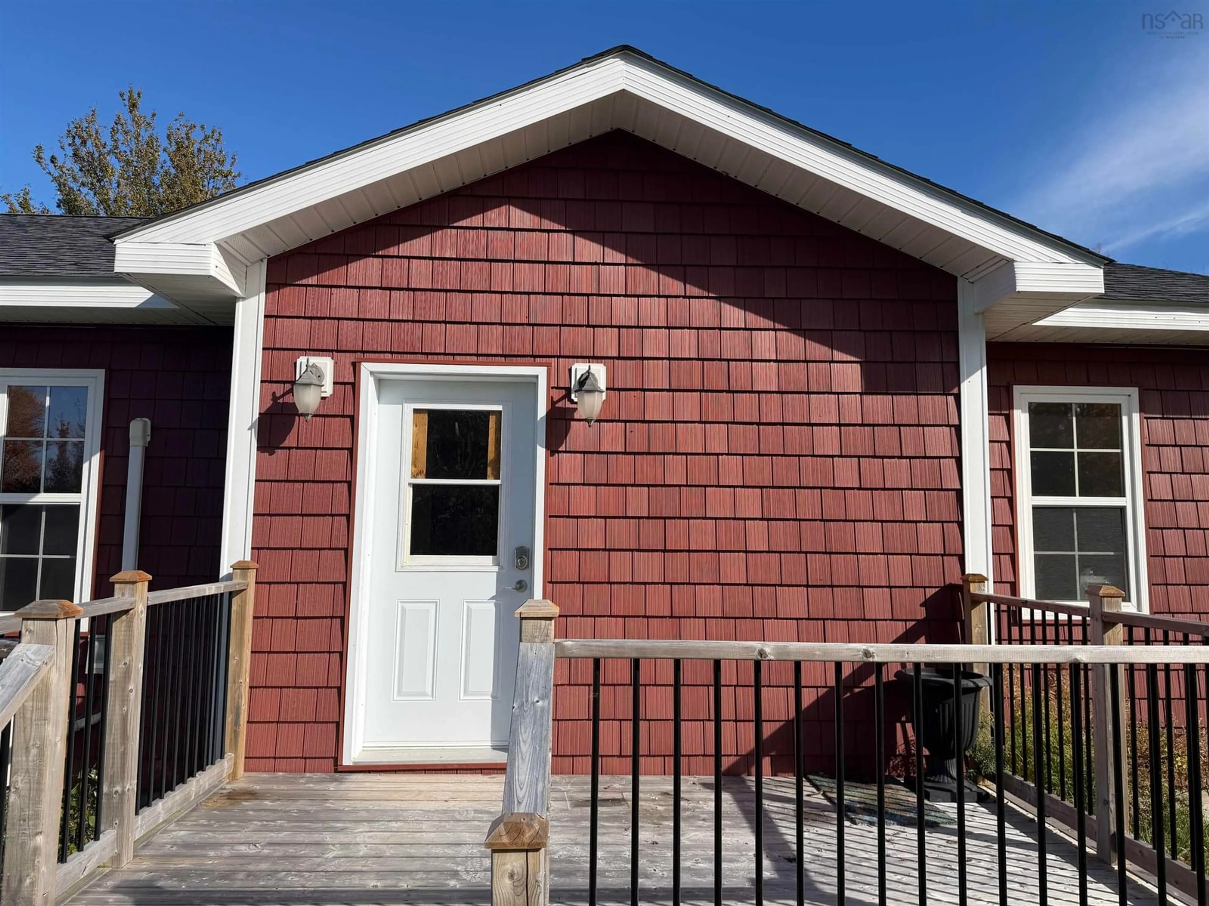 Home with vinyl exterior material, street for 2060 Black River Rd, Meadowville Nova Scotia B0K 1R0