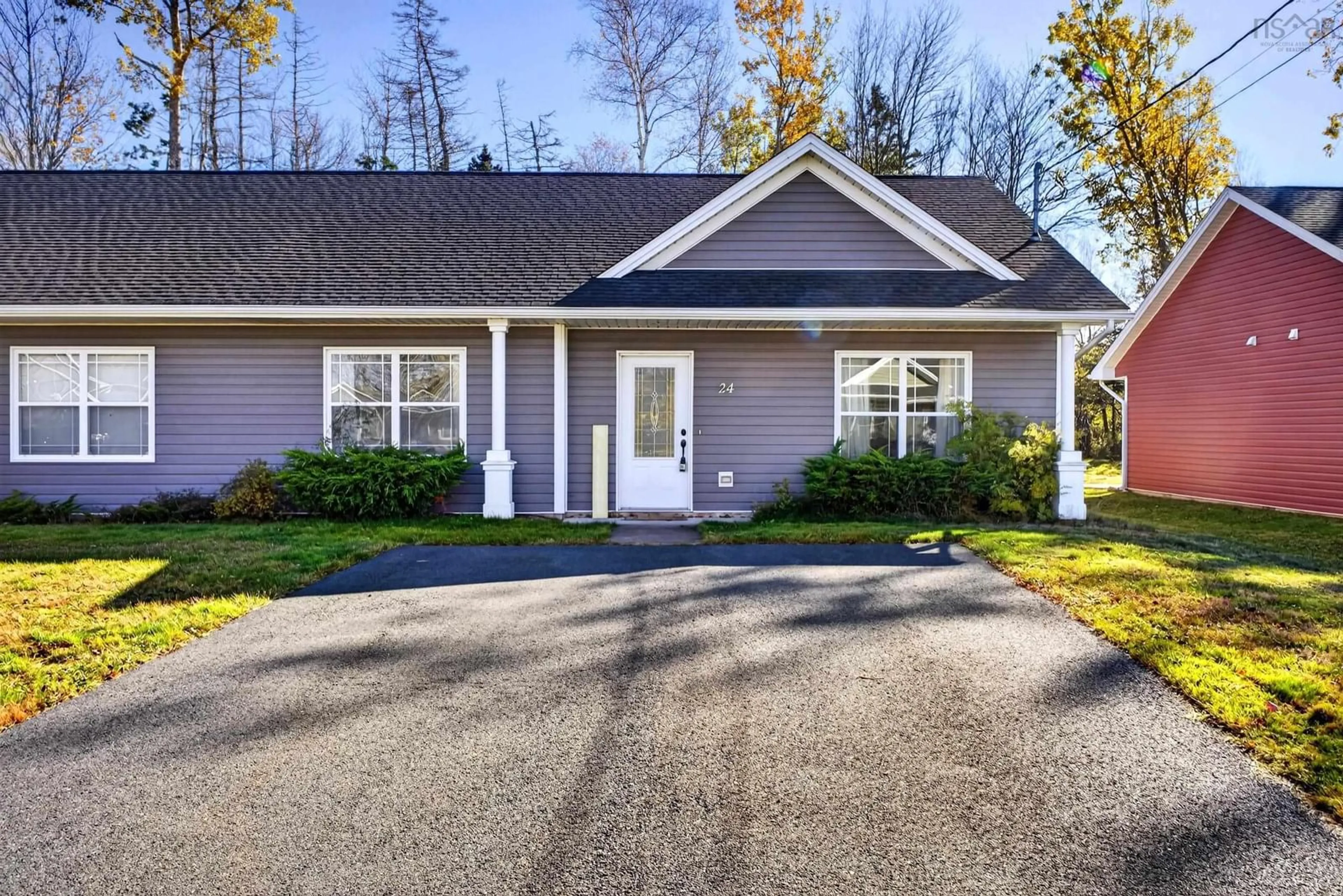 Home with vinyl exterior material, street for 24 Justamere Dr, Bible Hill Nova Scotia B2N 0G1