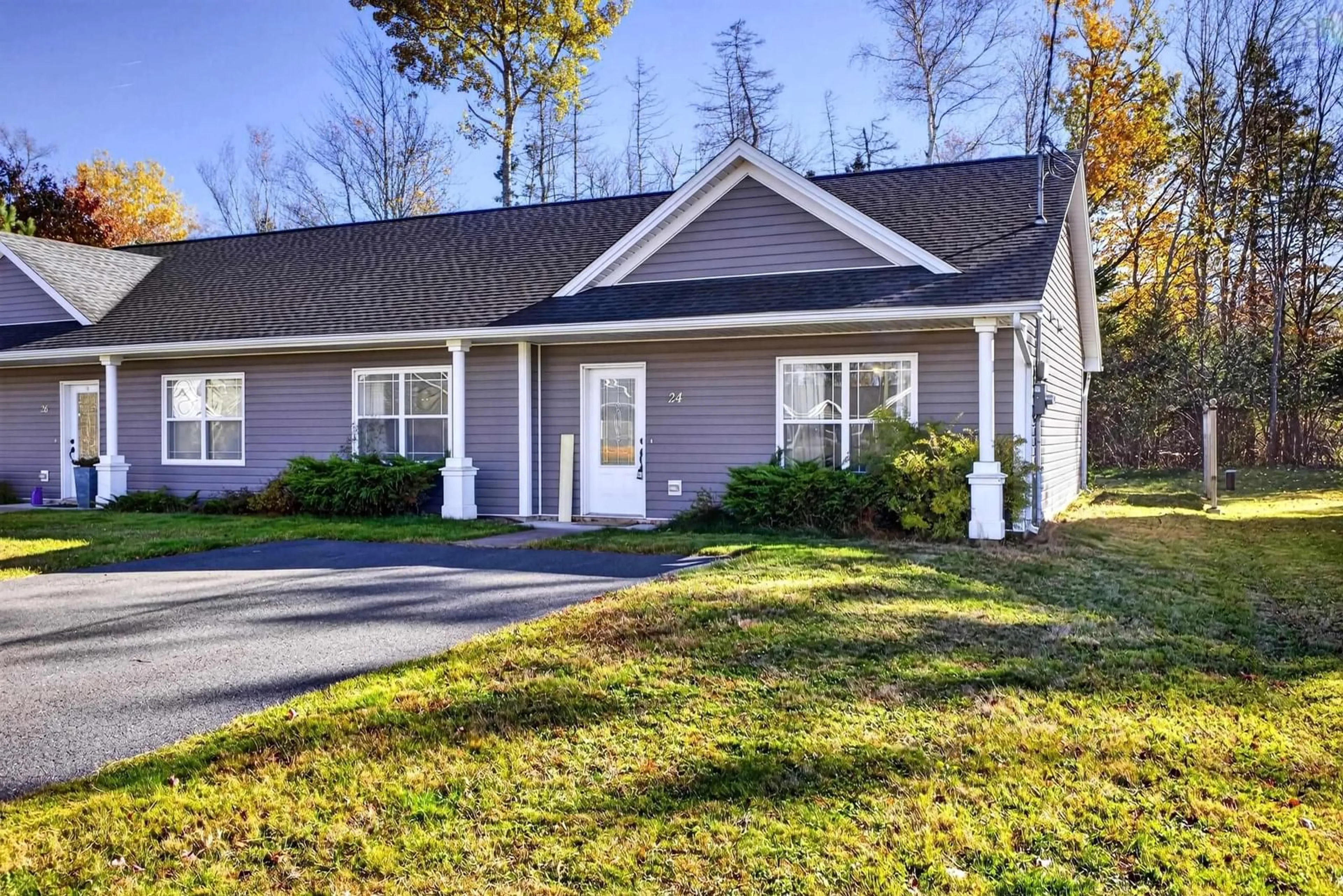 Home with vinyl exterior material, street for 24 Justamere Dr, Bible Hill Nova Scotia B2N 0G1