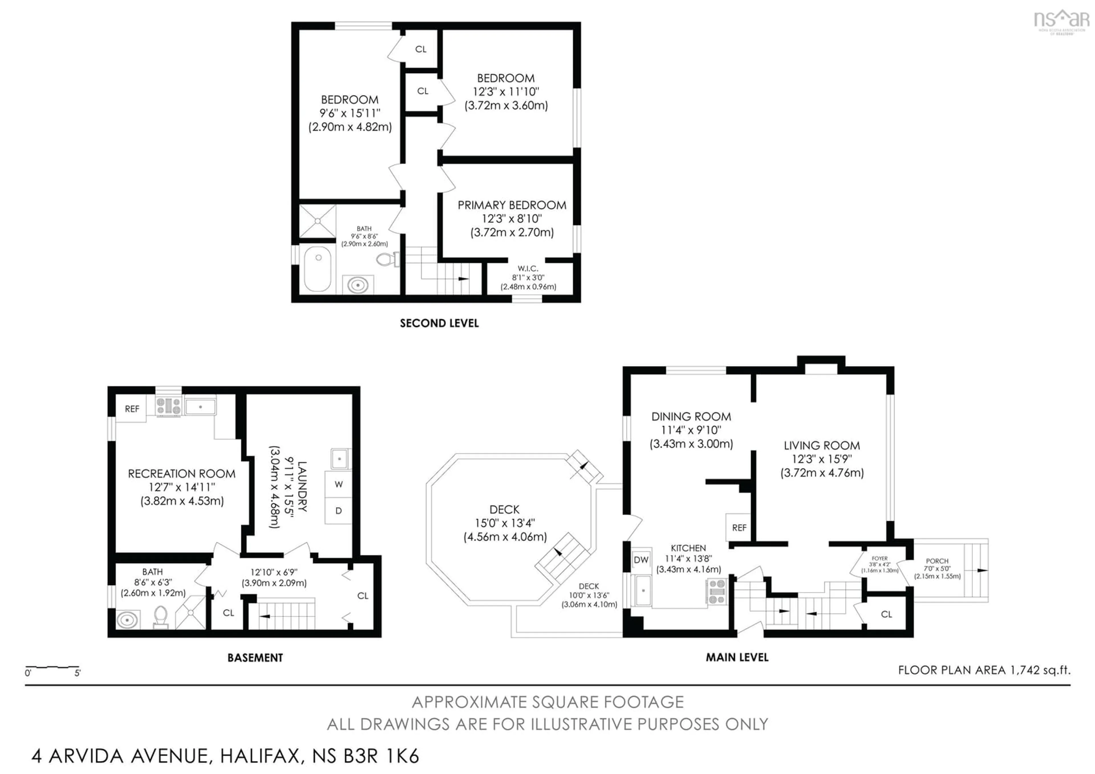 Floor plan for 4 Arvida Avenue Ave, Halifax Nova Scotia B3R 1K6