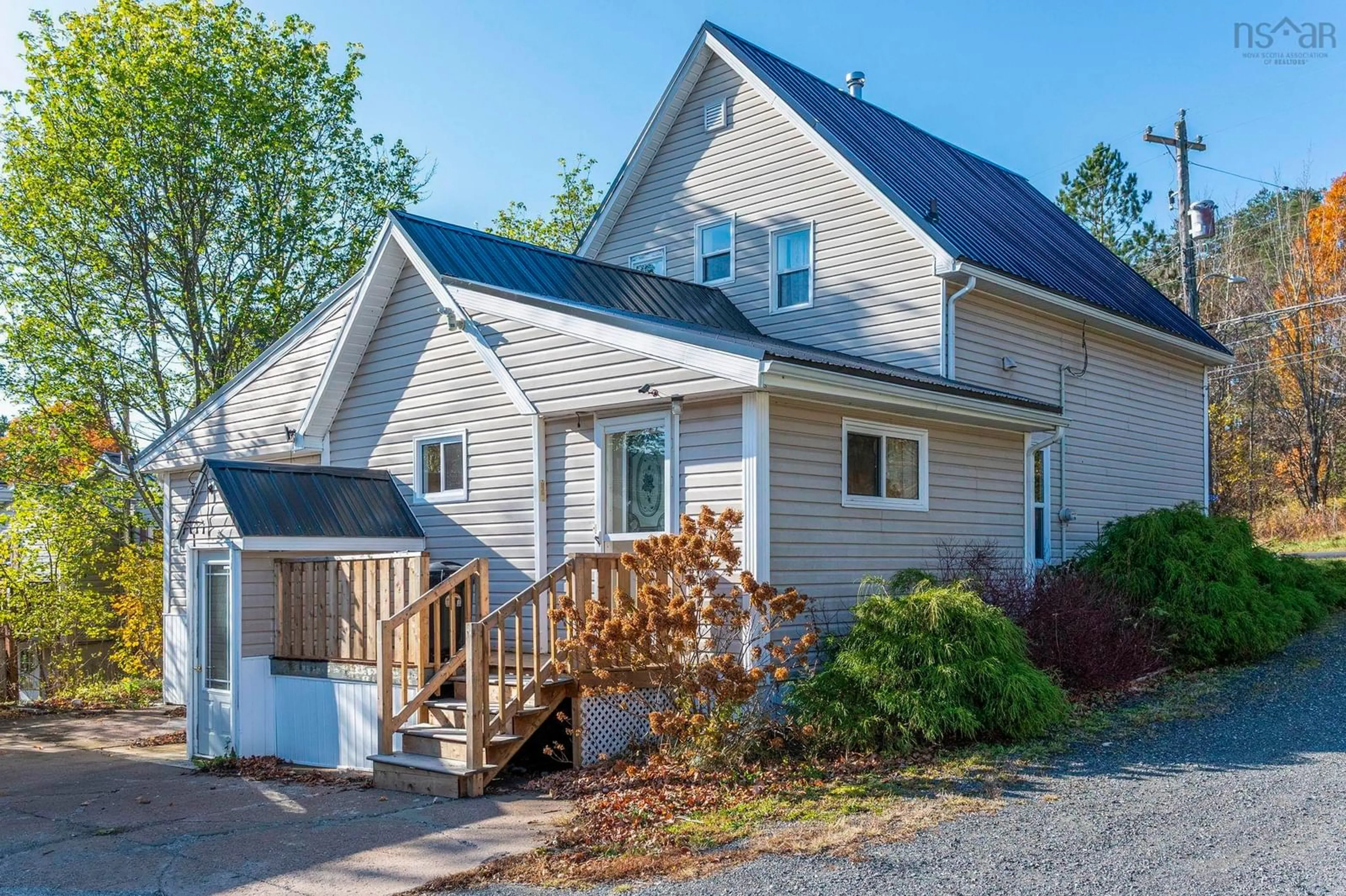 Home with vinyl exterior material, street for 5158 Stellarton Trafalgar Rd, Eureka Nova Scotia B0K 1B0
