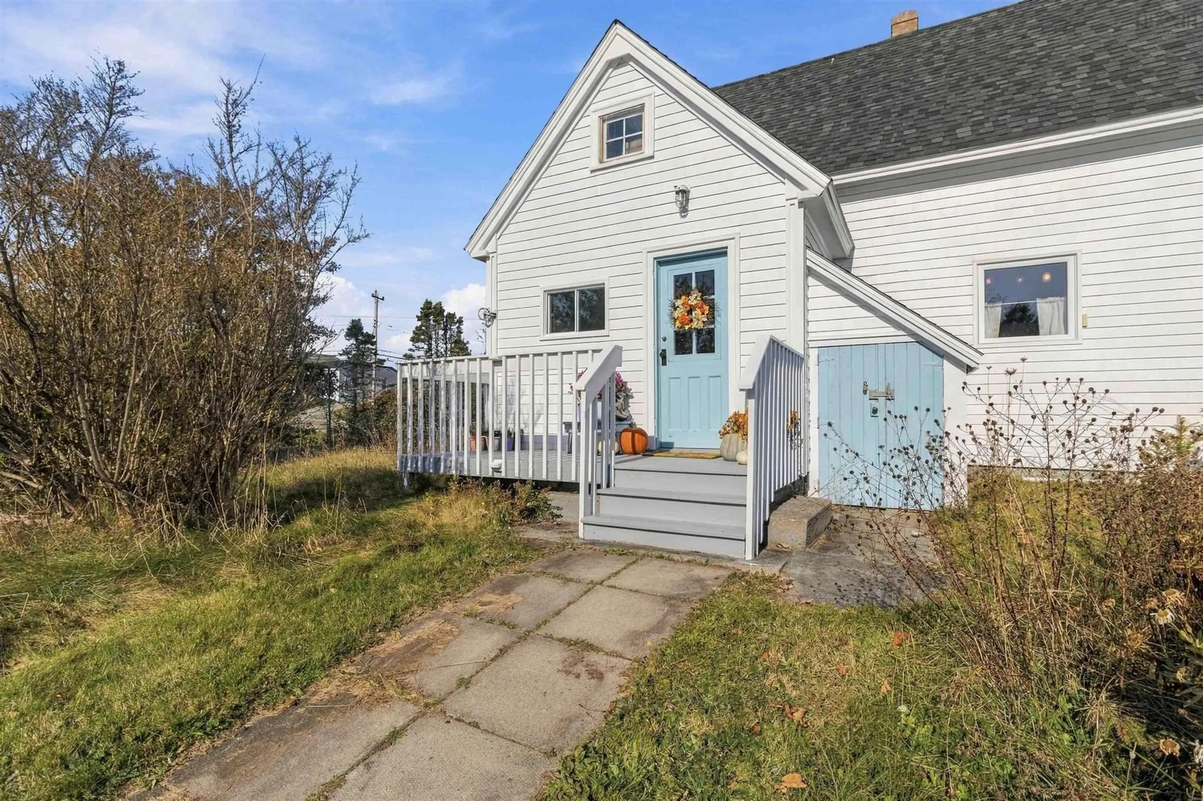 Home with vinyl exterior material, street for 1 Sambro Wharf Rd, Sambro Nova Scotia B3V 1L6