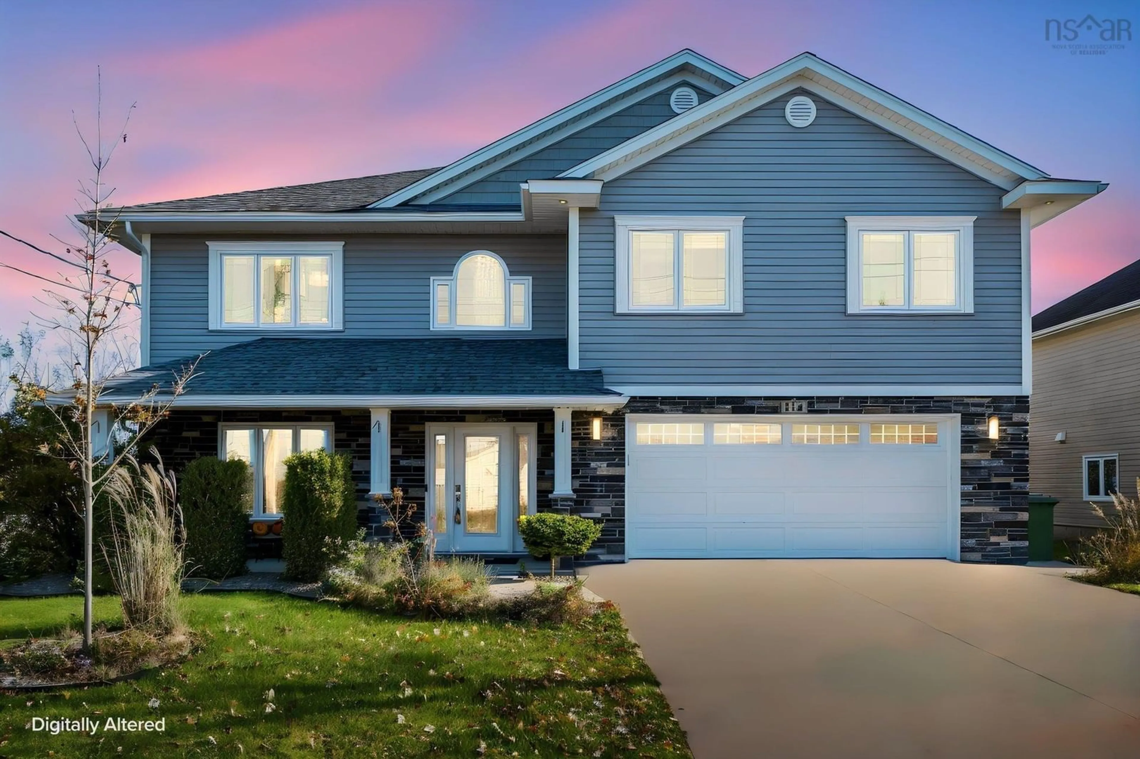 Home with vinyl exterior material, street for 114 Maplewood Dr, Cole Harbour Nova Scotia B2V 2R1