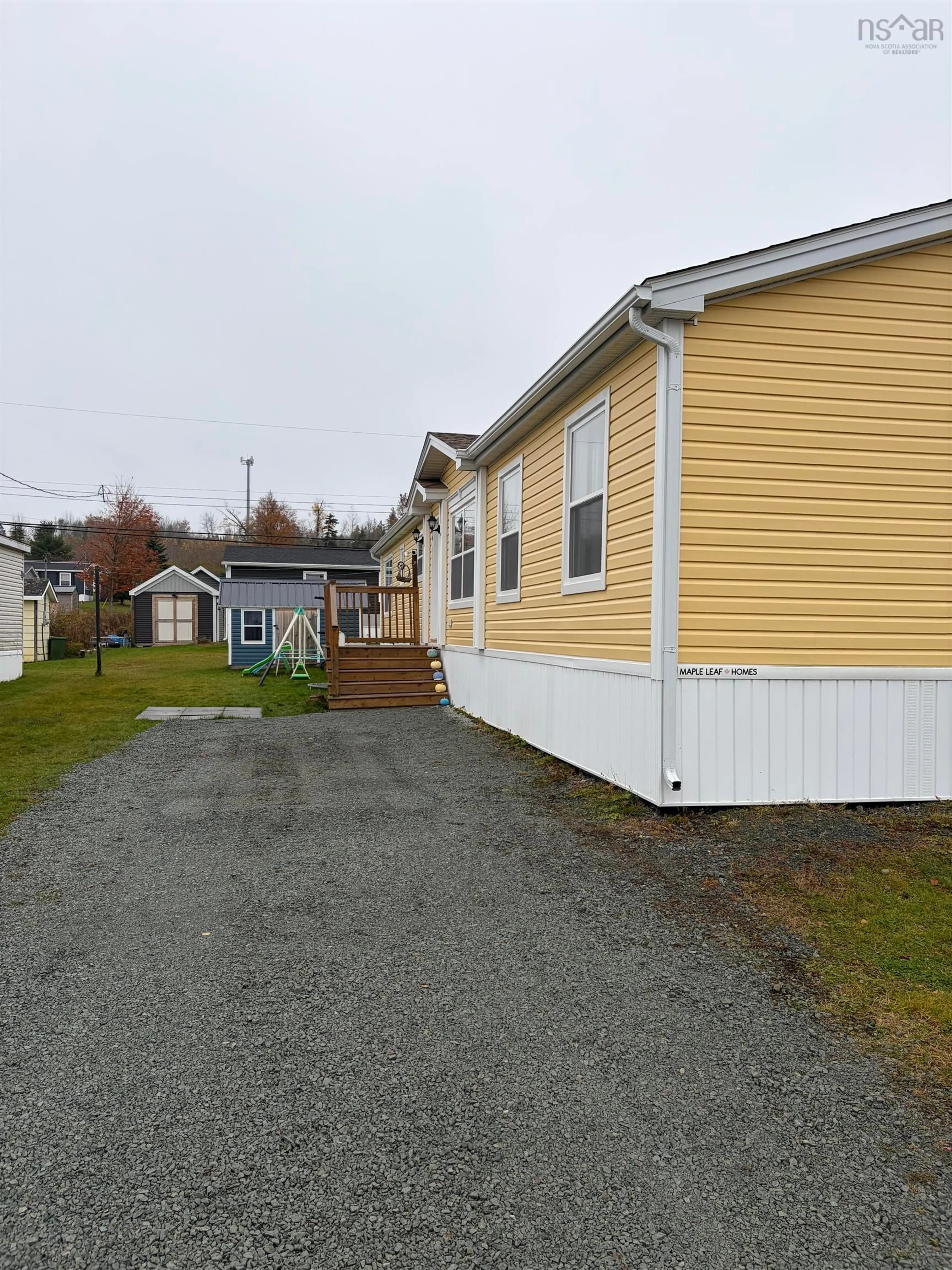 Home with vinyl exterior material, street for 13 Shawndale Dr, Salmon River Nova Scotia B2N 5J5