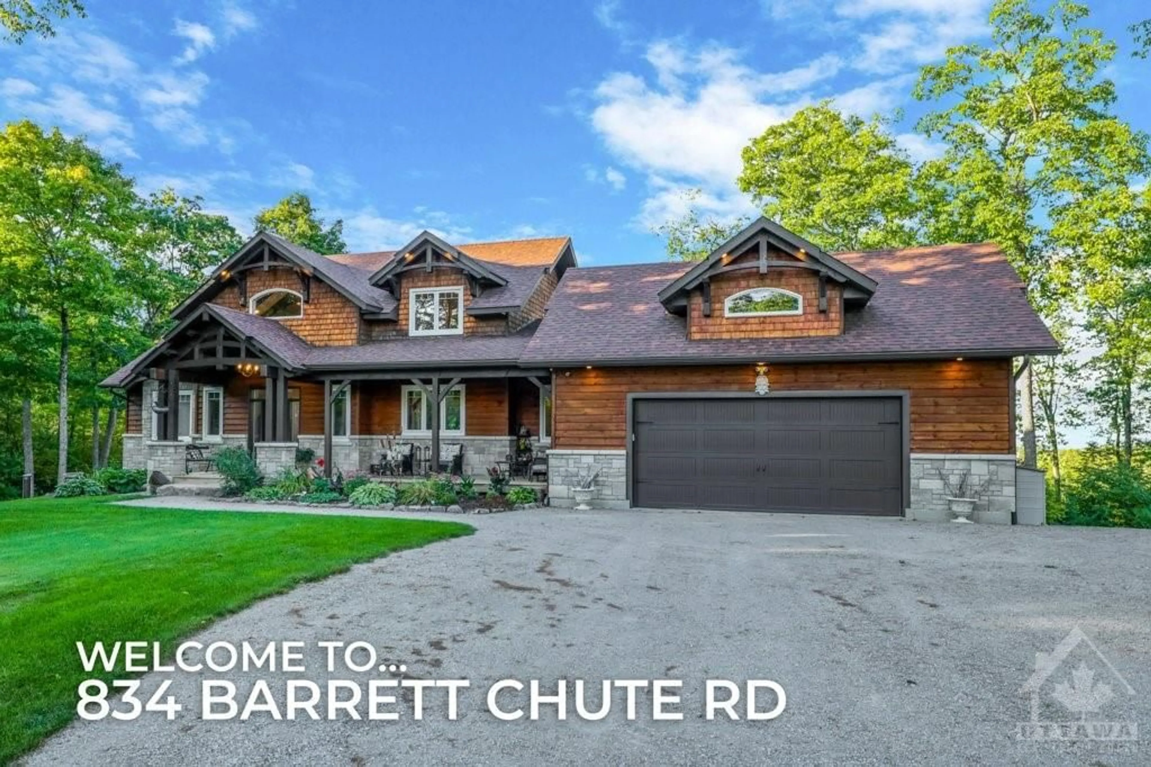 Frontside or backside of a home for 834 BARRETT CHUTE Rd, Calabogie Ontario K0J 1H0