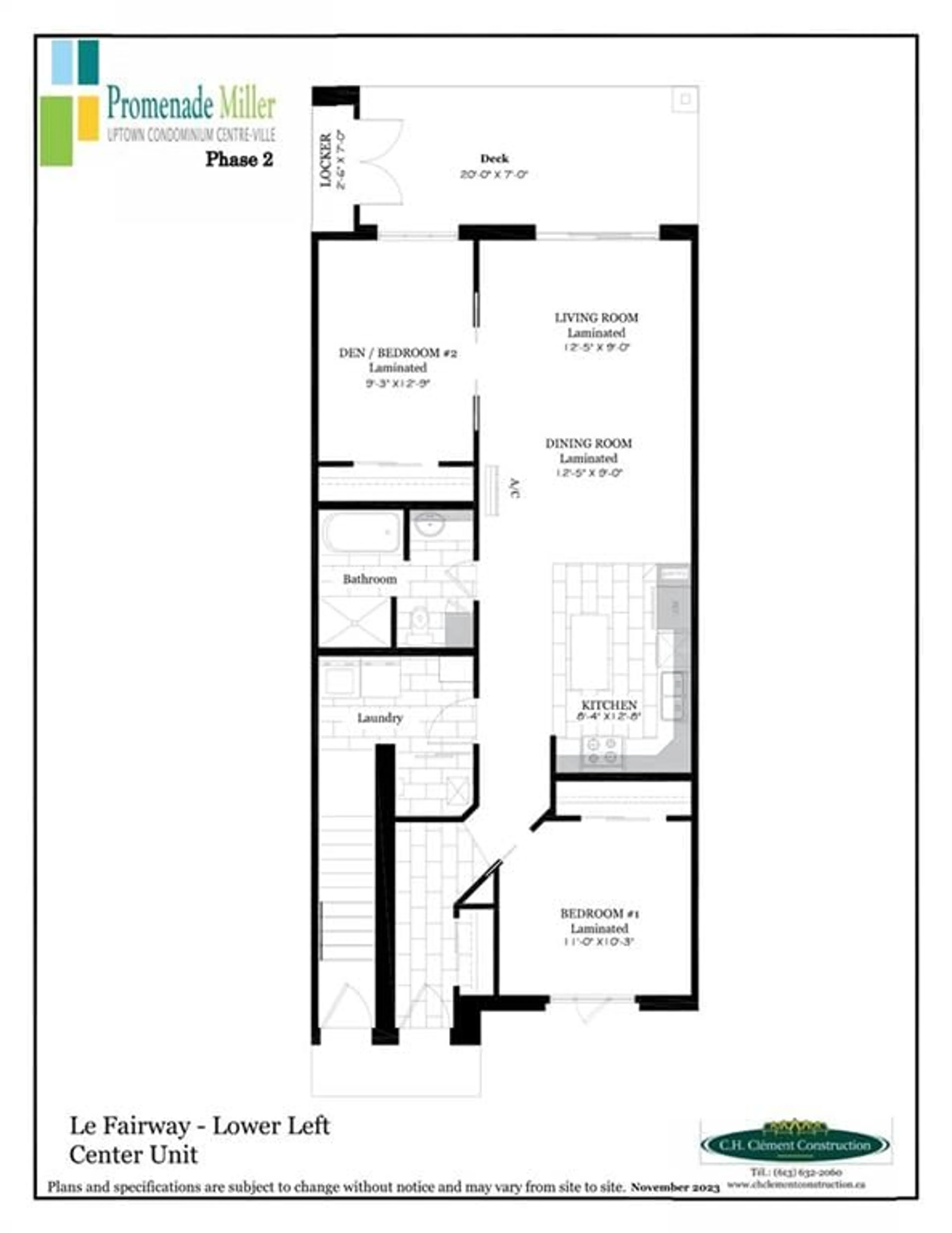Floor plan for U2-2.0 WATER St, Cornwall Ontario K6H 0G2