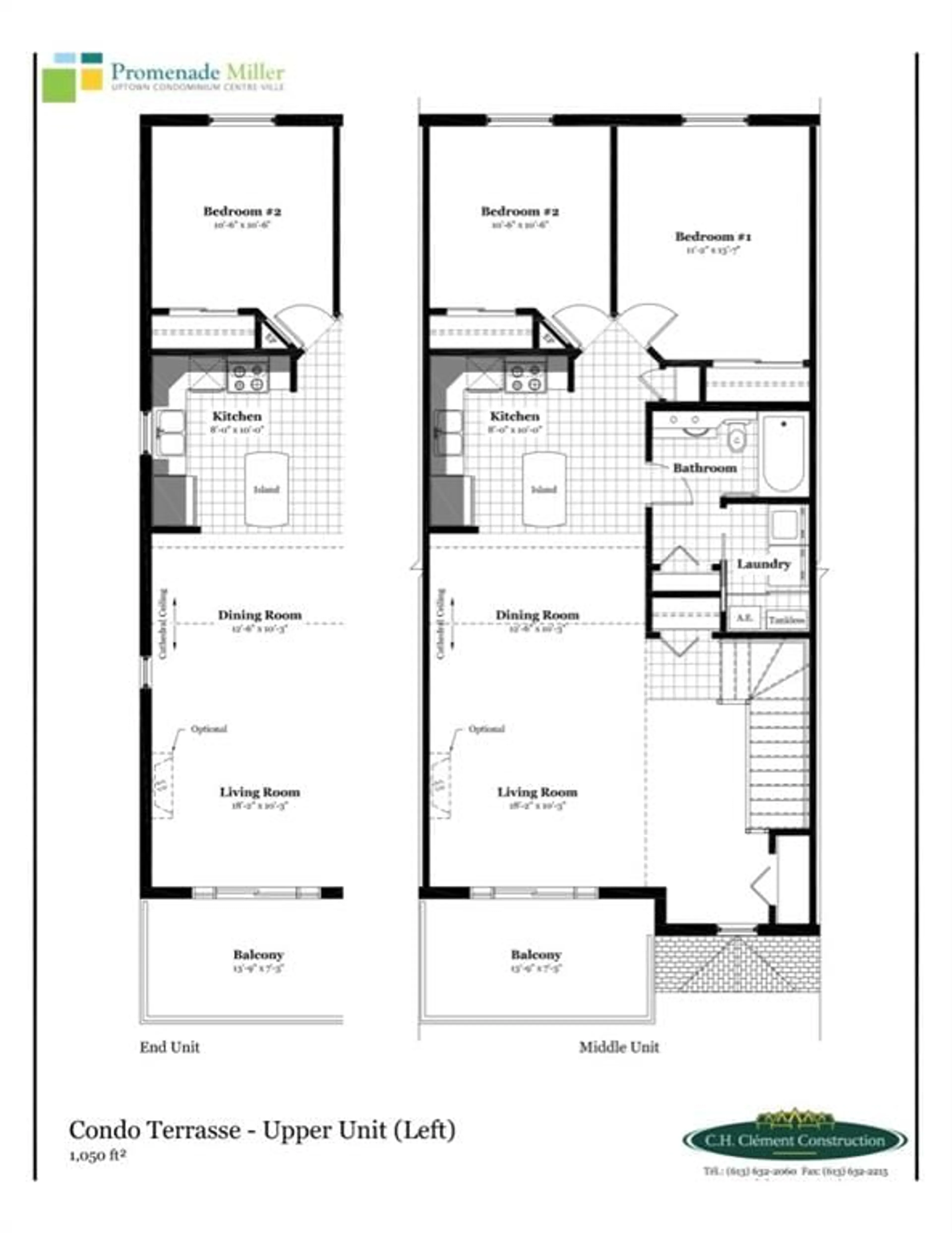 Floor plan for U7-1.0 WATER St, Cornwall Ontario K6H 0G2