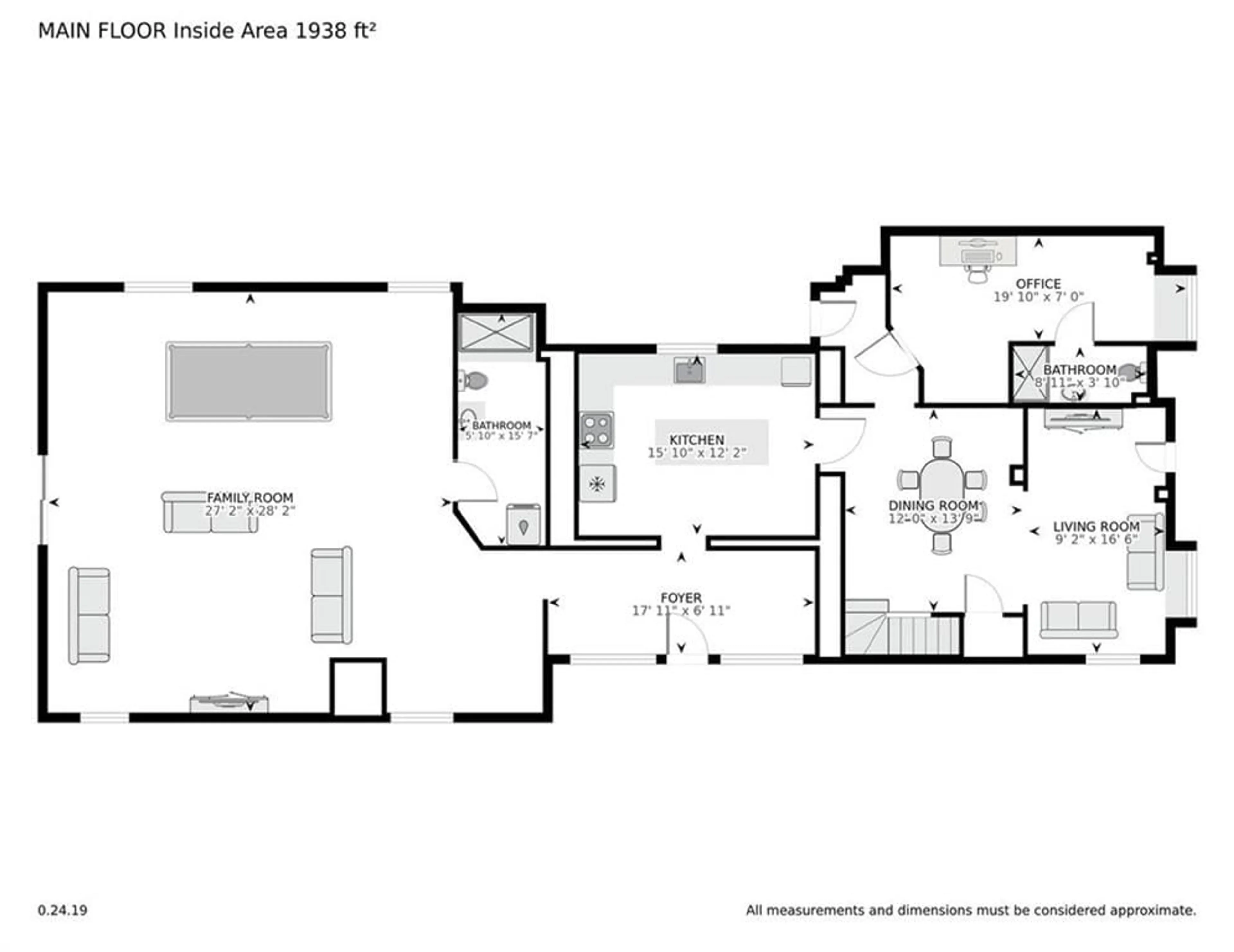 Floor plan for 568 KING St, Prescott Ontario K0E 1T0