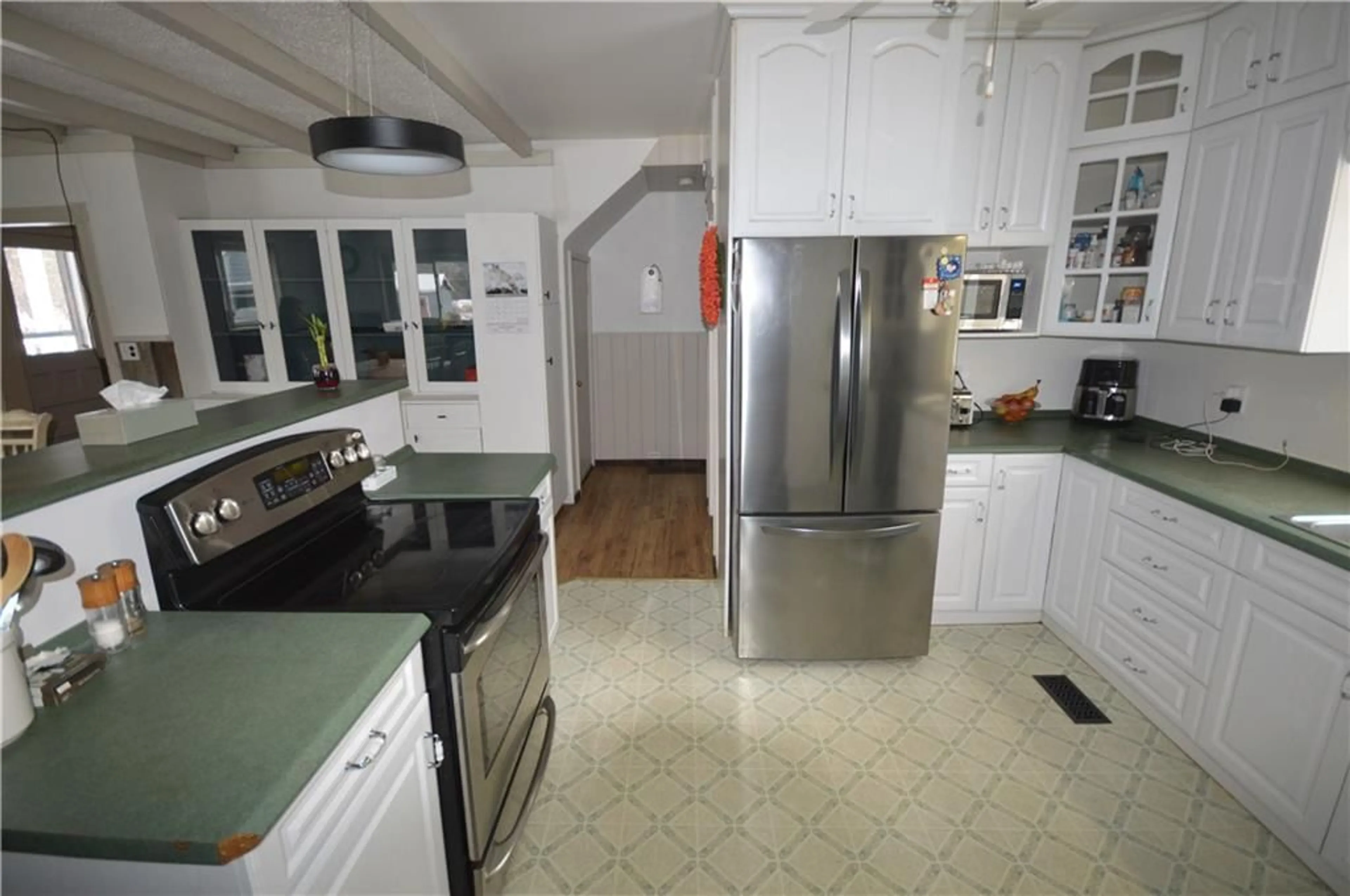 Kitchen, wood floors, cottage for 2879 LAKE DORE Rd, Golden Lake Ontario K7V 1X0