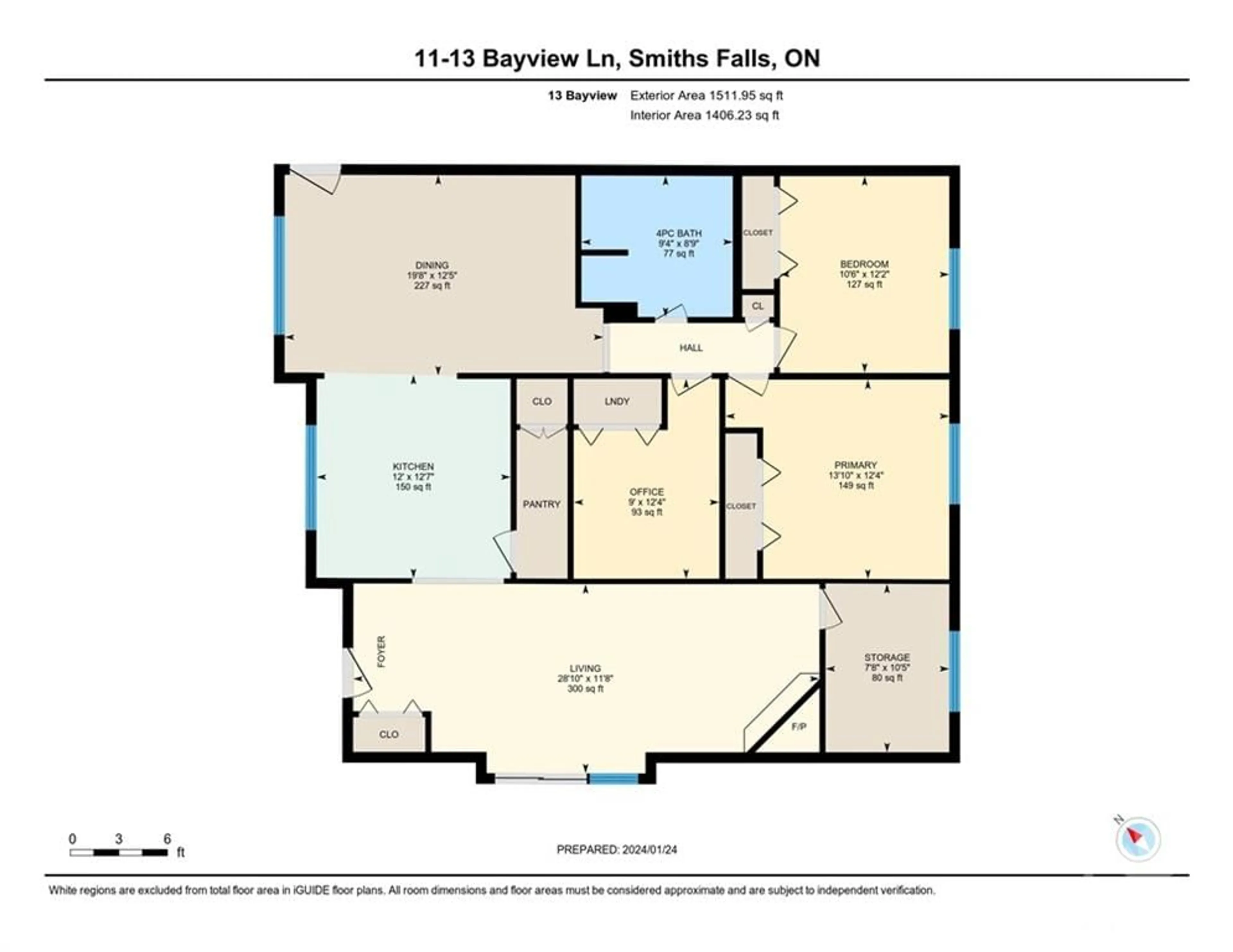 Floor plan for 13 BAYVIEW Cres, Smiths Falls Ontario K7A 5B8