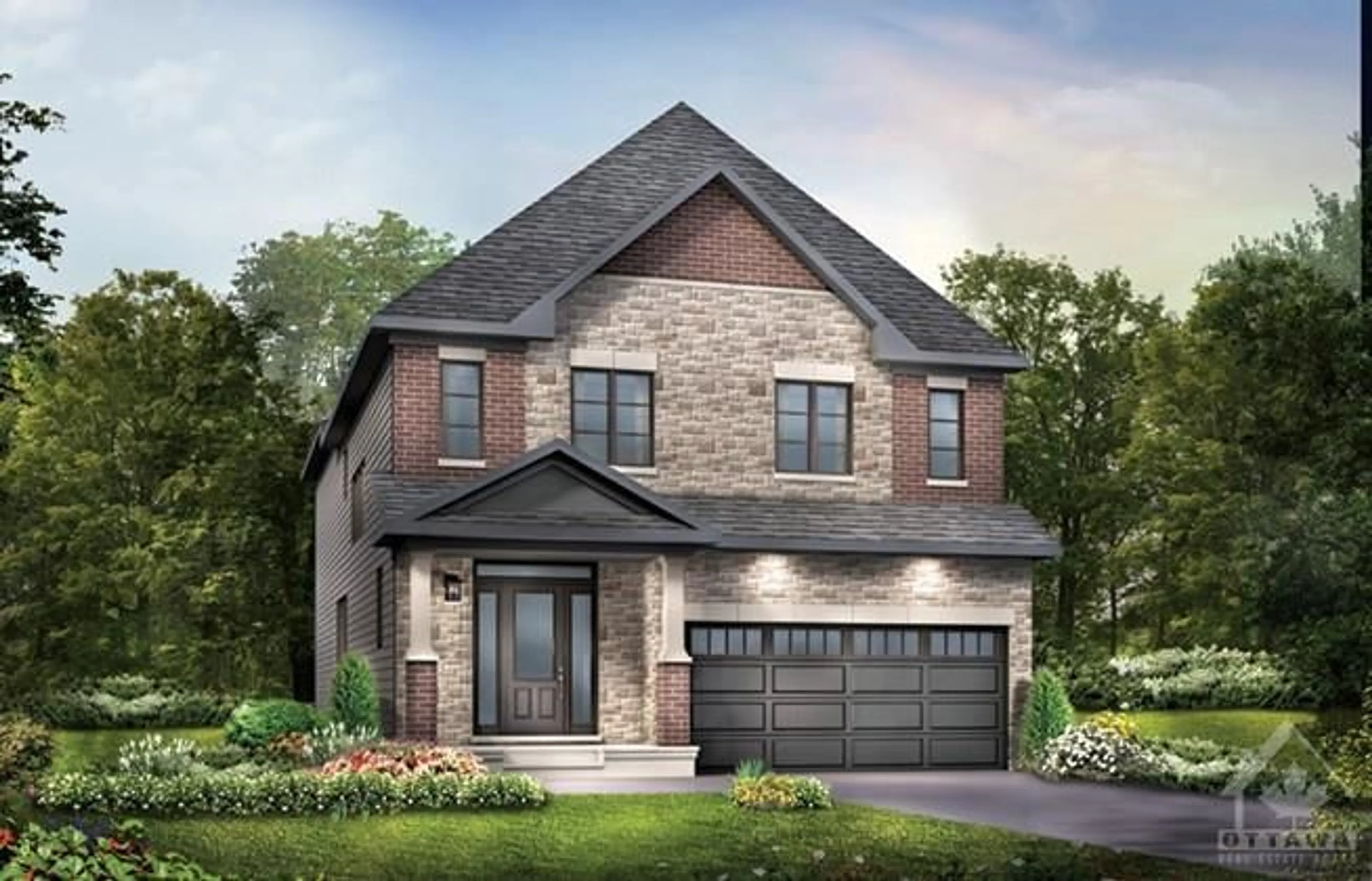 Home with brick exterior material for 123 GOSLING Cres, Kanata Ontario K2W 0K6