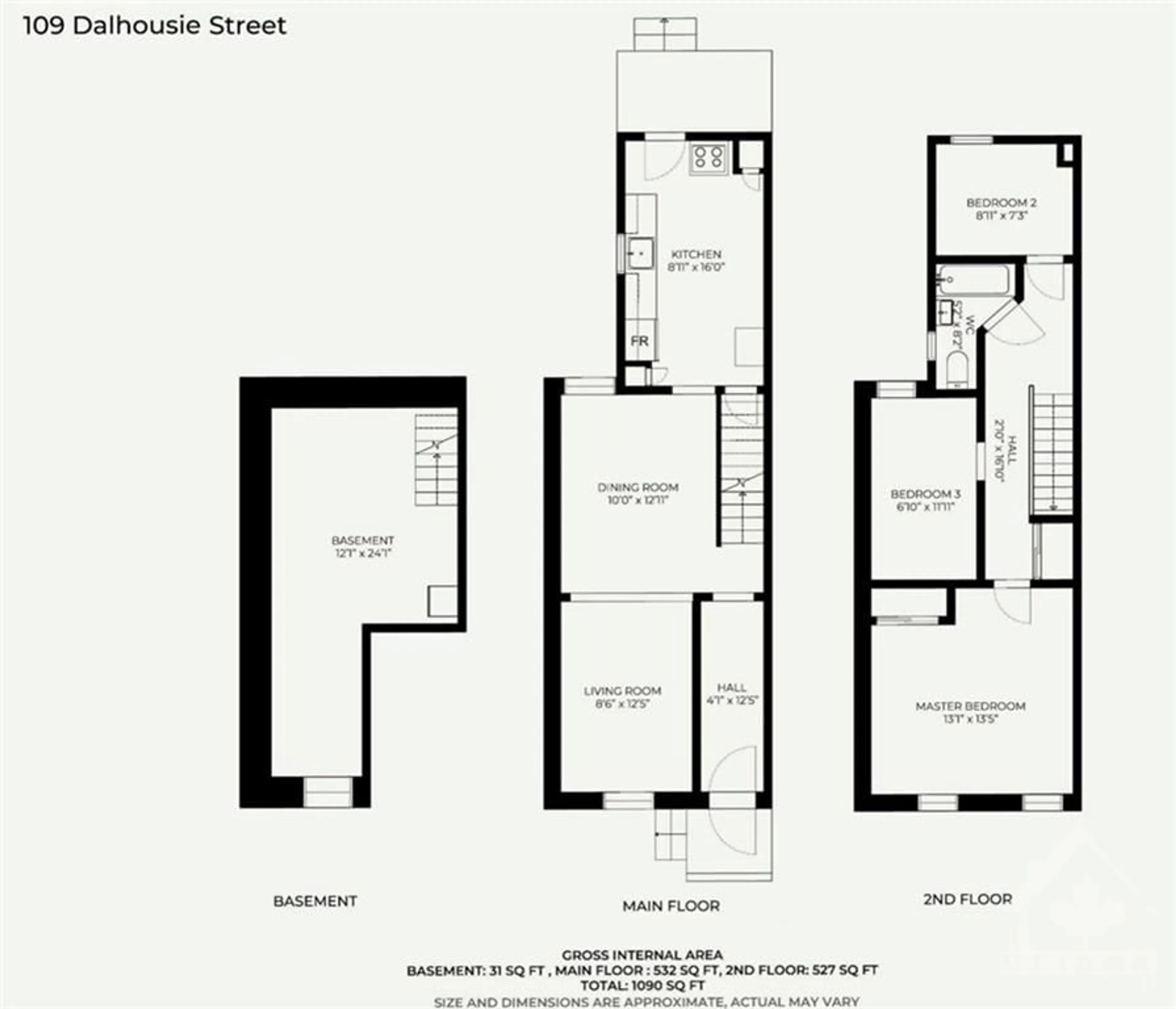 Floor plan for 109-115 DALHOUSIE St, Ottawa Ontario K1N 7C1