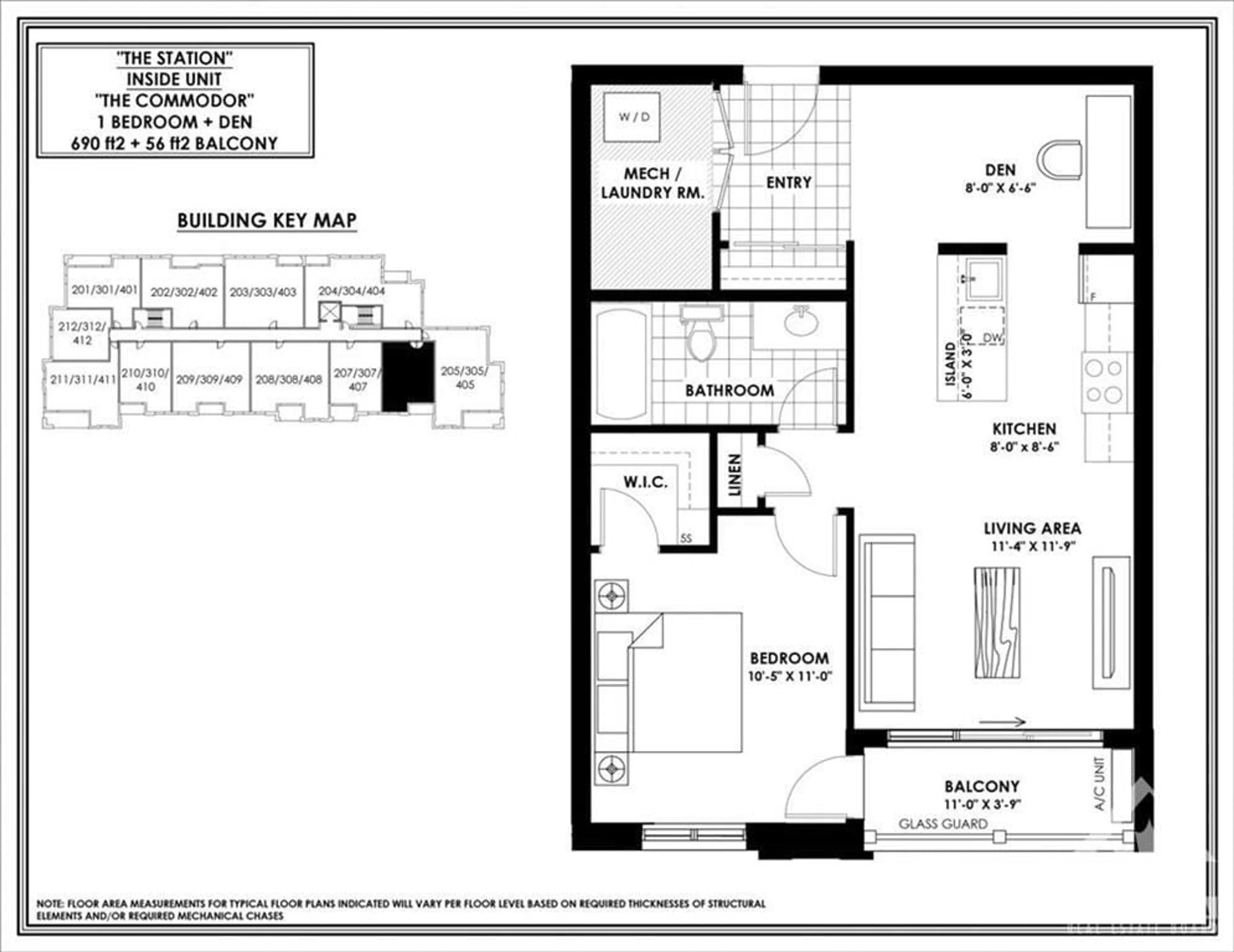 Floor plan for 615 LONGFIELDS Dr #206, Ottawa Ontario K2J 6J3