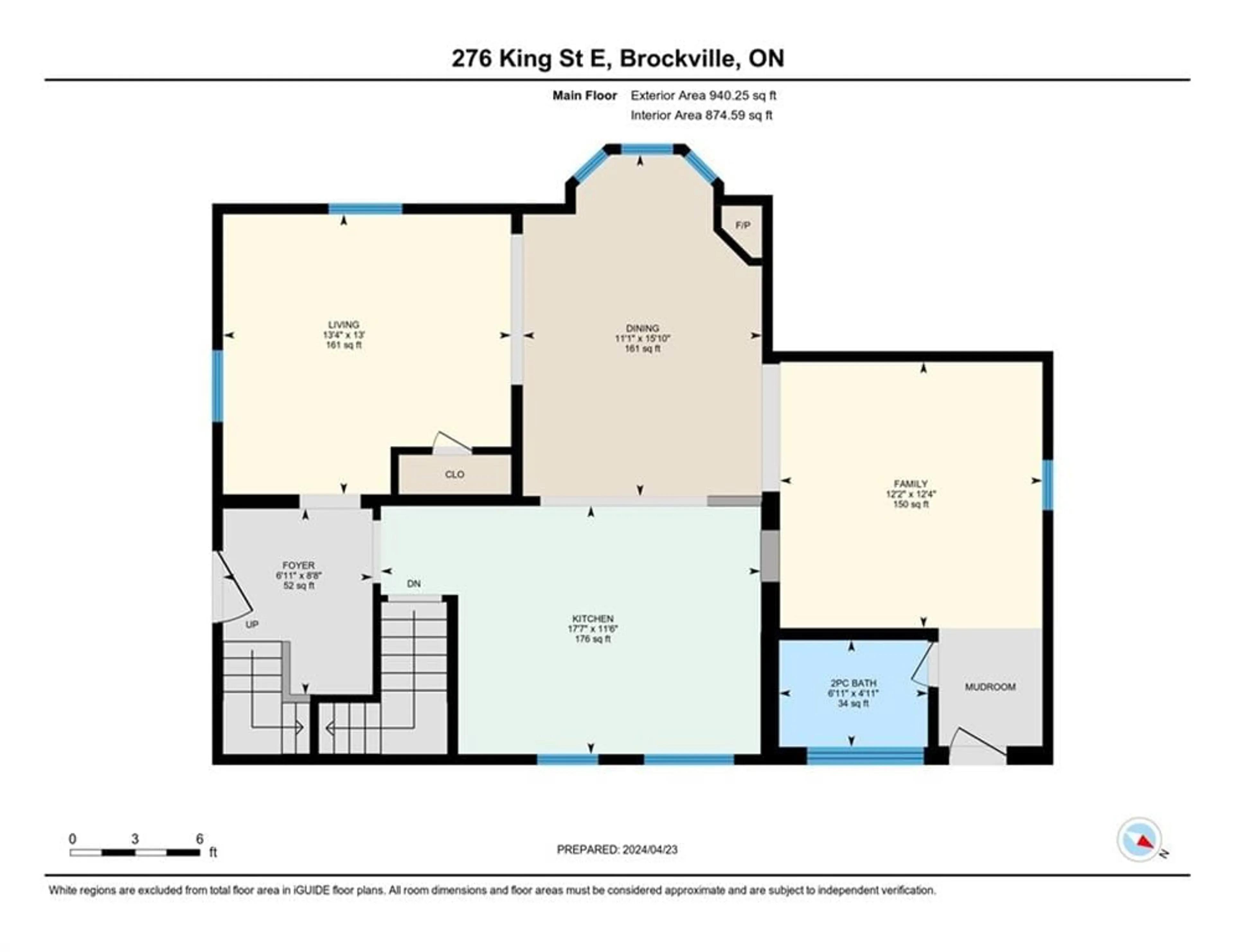 Floor plan for 276 KING St, Brockville Ontario K6V 1C9