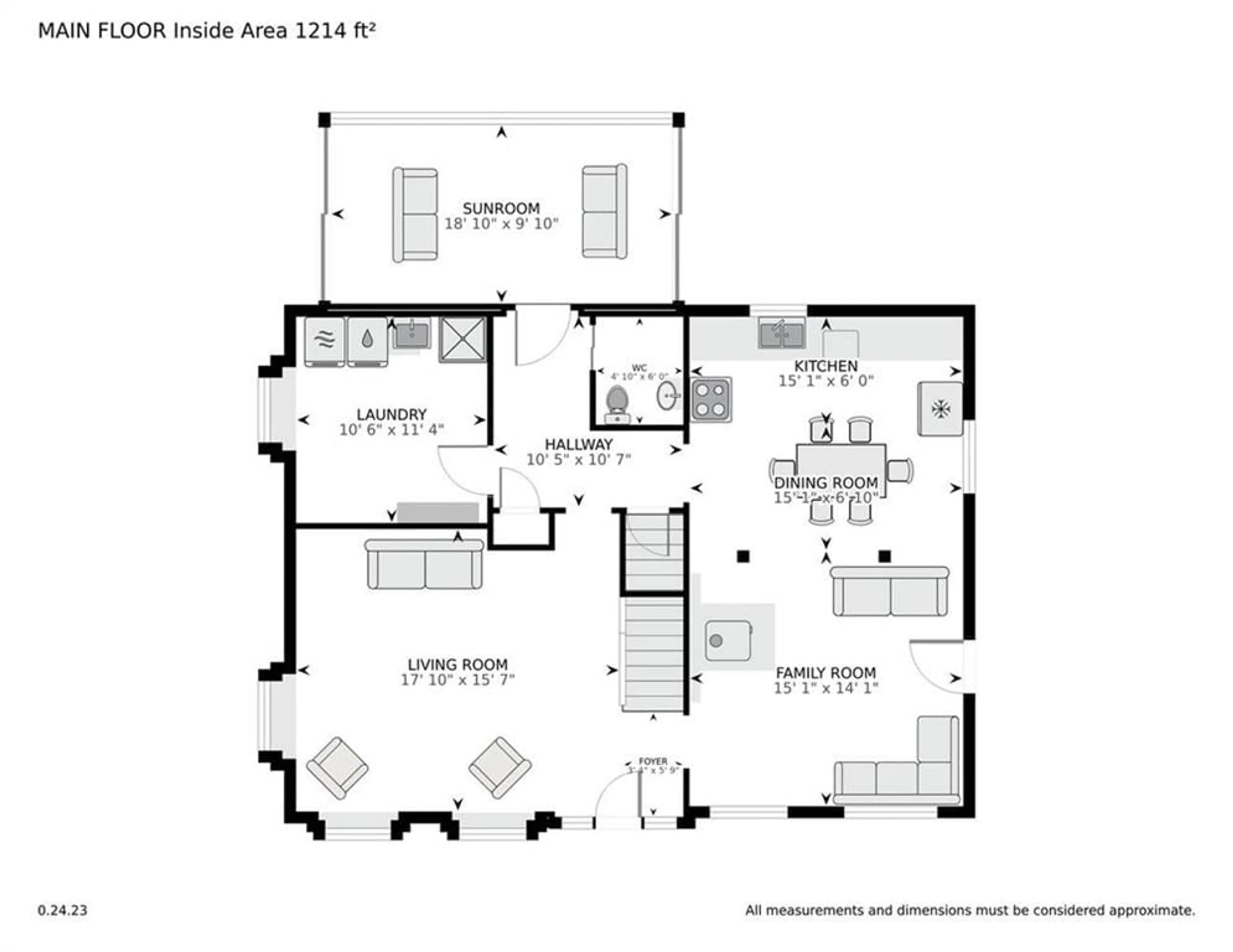Floor plan for 1396 COUNTY RD 2 Rd, Mallorytown Ontario K0E 1R0