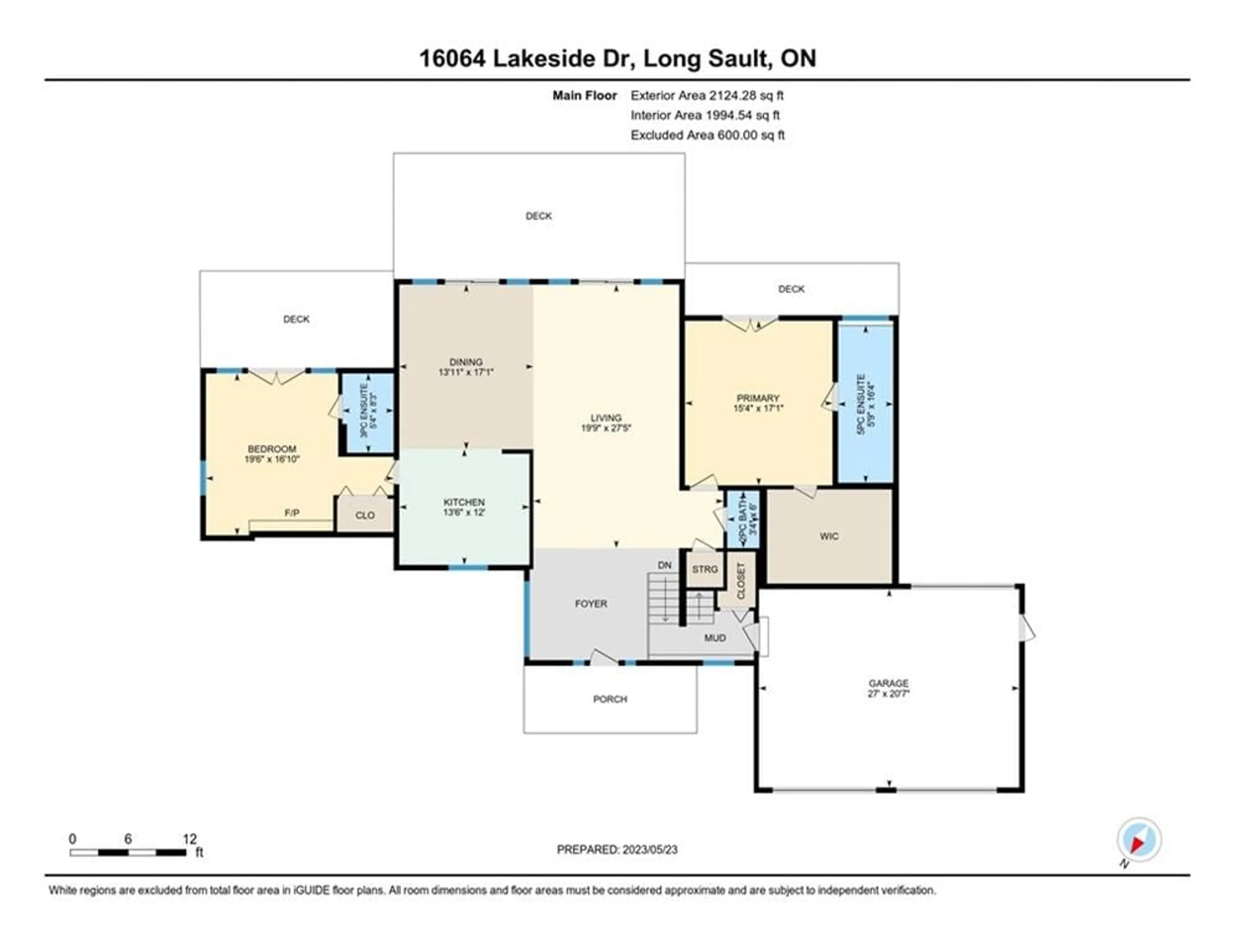 Floor plan for 16064 LAKESIDE Dr, Long Sault Ontario K0C 1P0