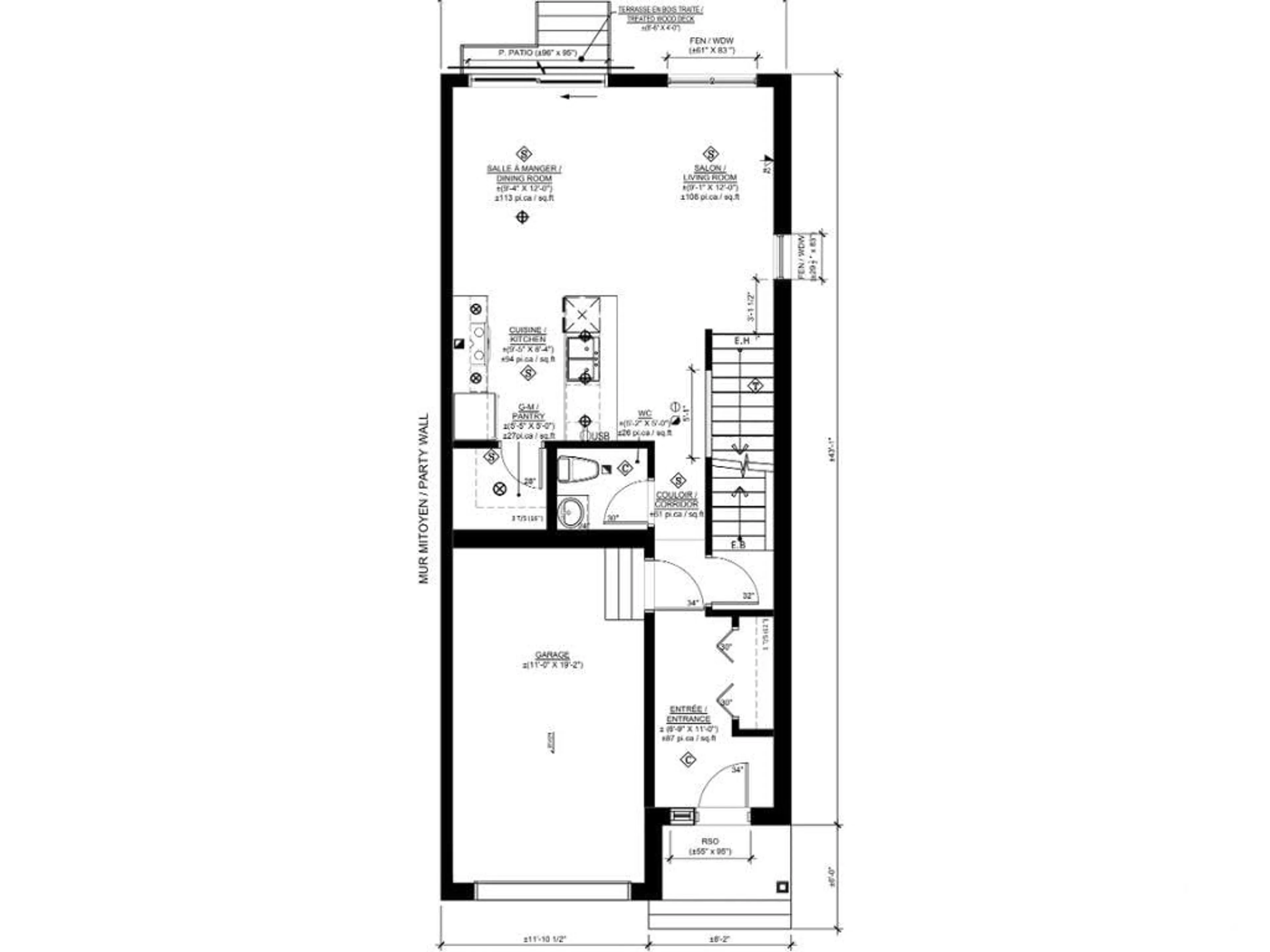 Floor plan for 206 CYPRESS St, Limoges Ontario K0A 2M0