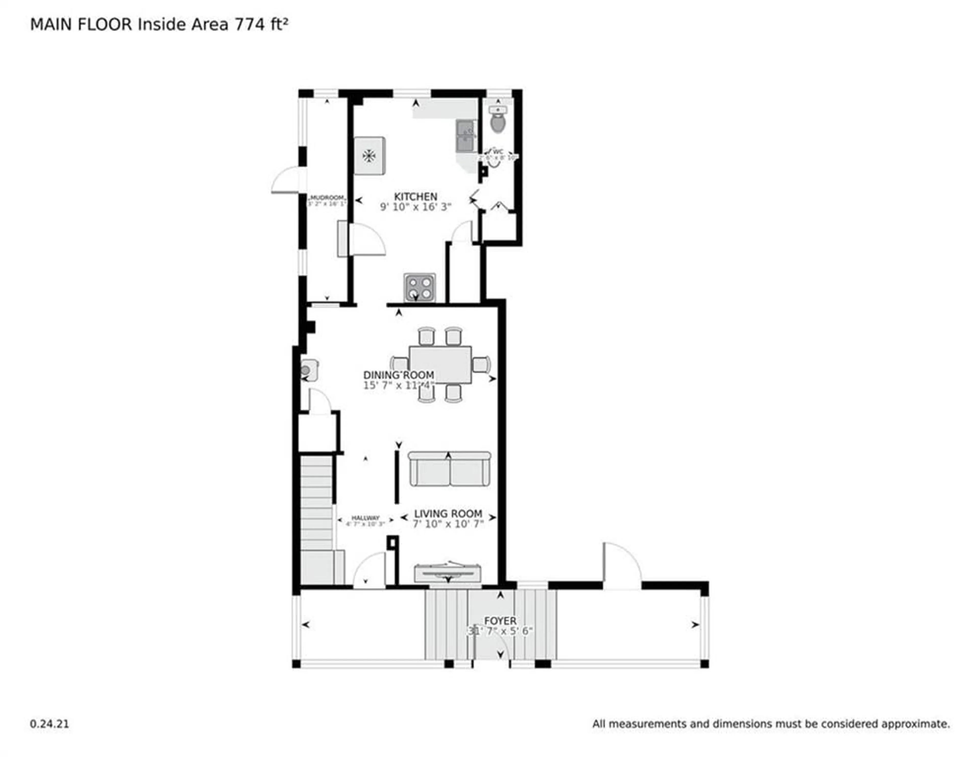 Floor plan for 80 PERTH St, Brockville Ontario K6V 5C7