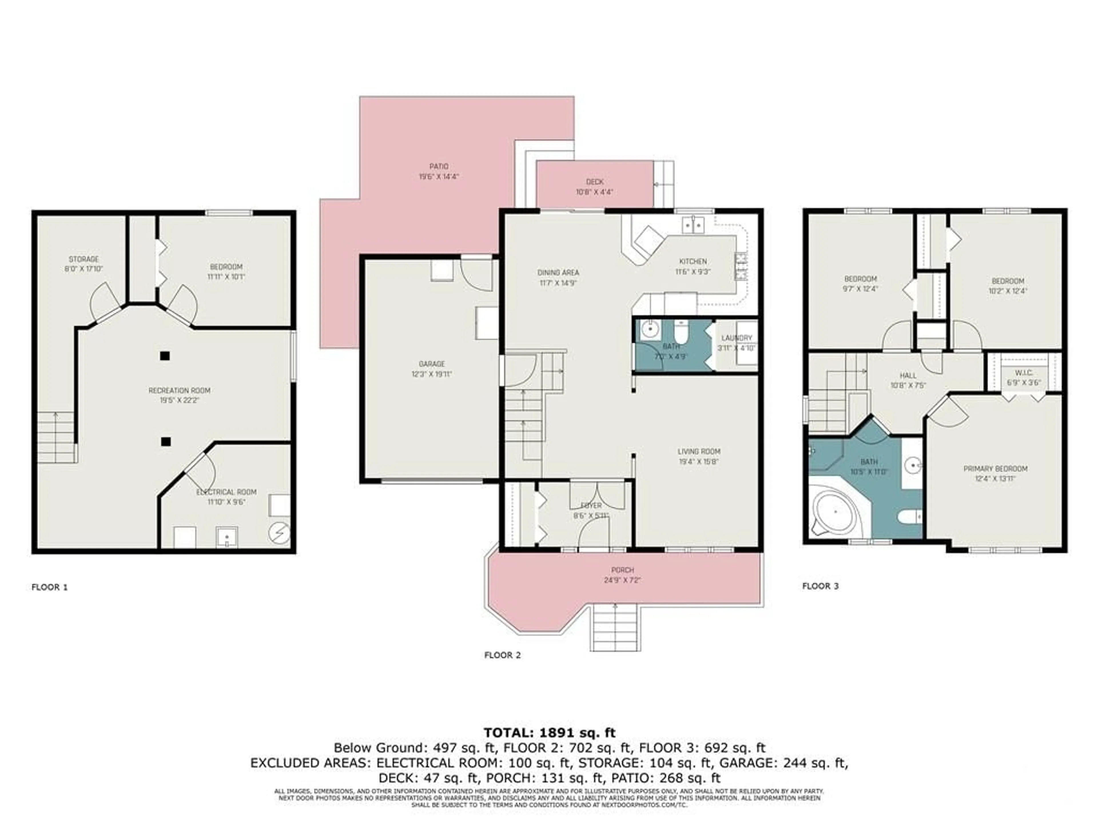 Floor plan for 19 DESNOYERS St, Casselman Ontario K0A 1M0