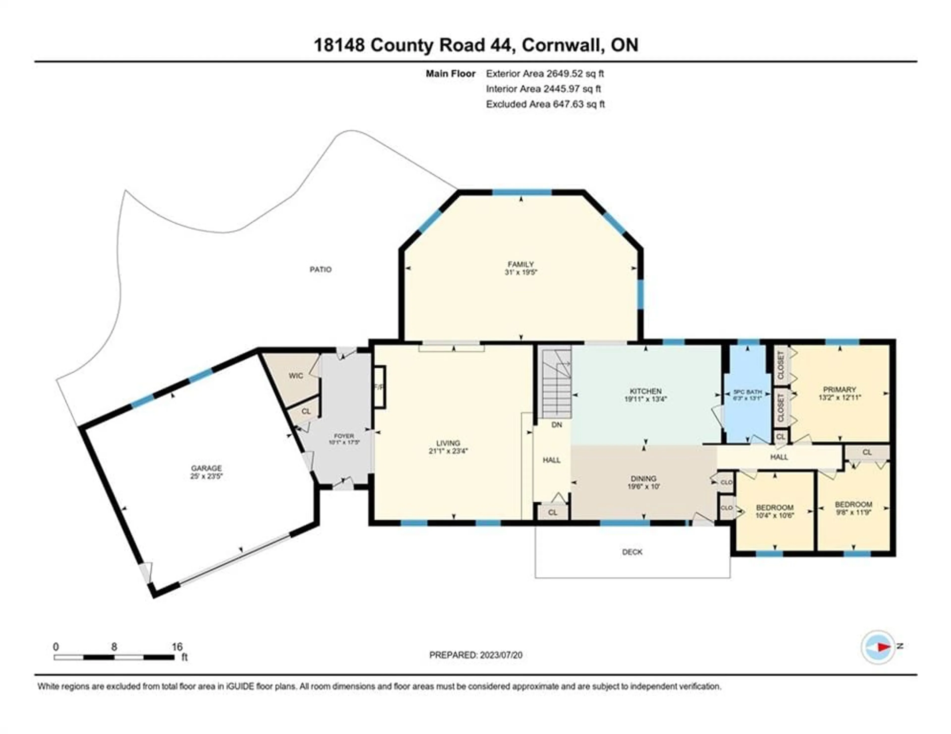 Floor plan for 18148 COUNTY ROAD 44 Rd, Cornwall Ontario K0C 1P0
