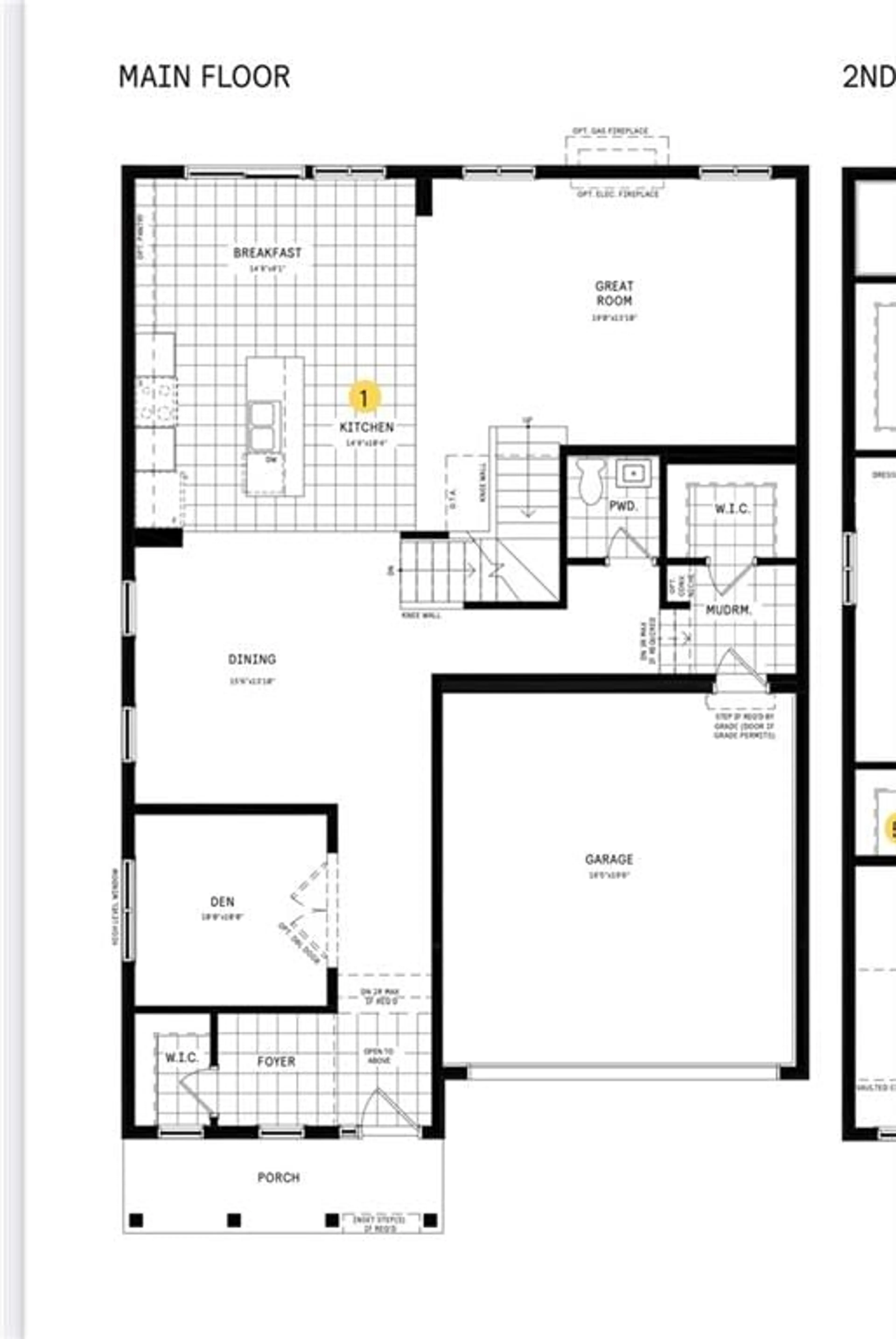 Floor plan for 1021 COTTONTAIL Walk, Ottawa Ontario K4A 5H7