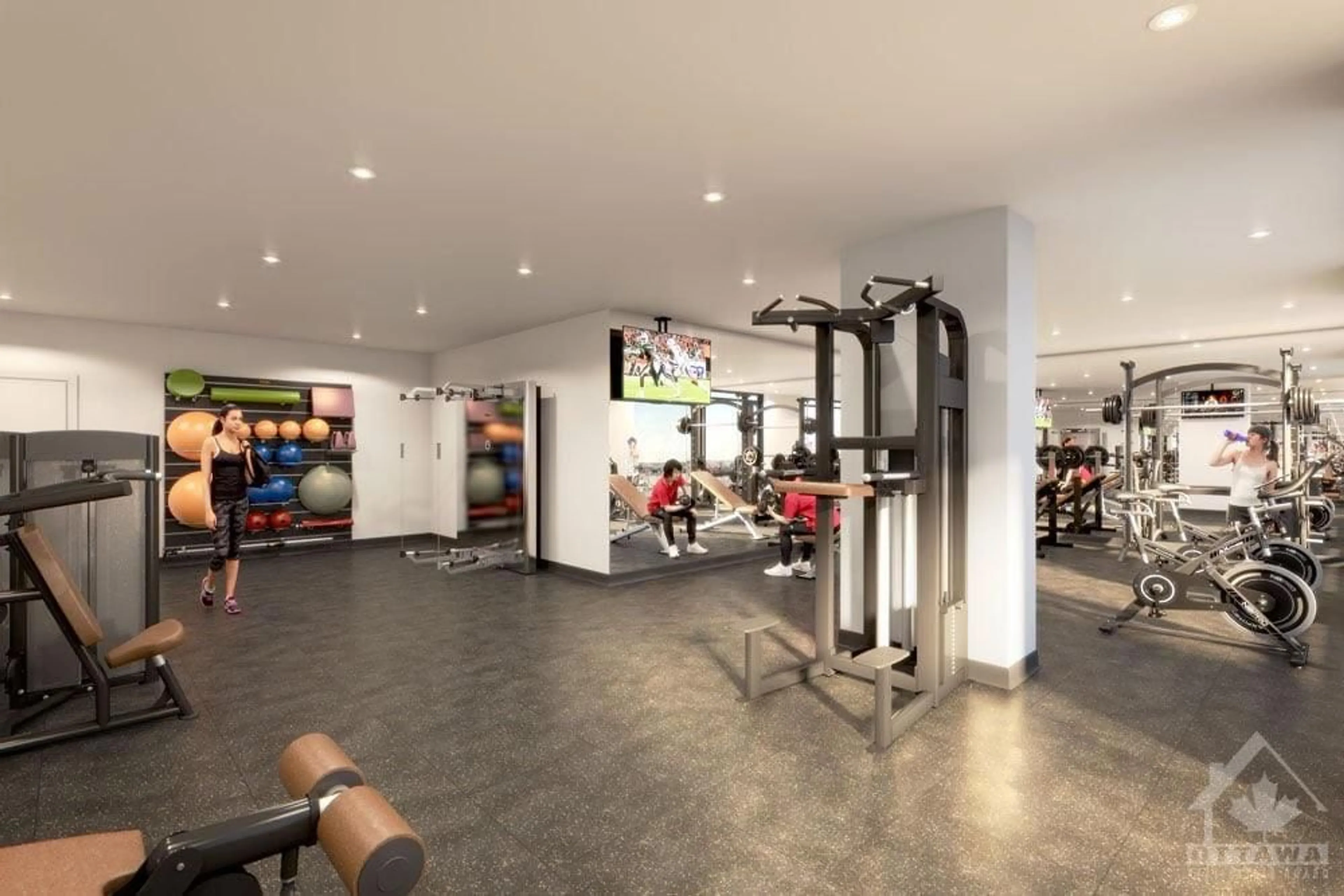 Gym or fitness room for 340 QUEEN St #706, Ottawa Ontario K1R 0G1