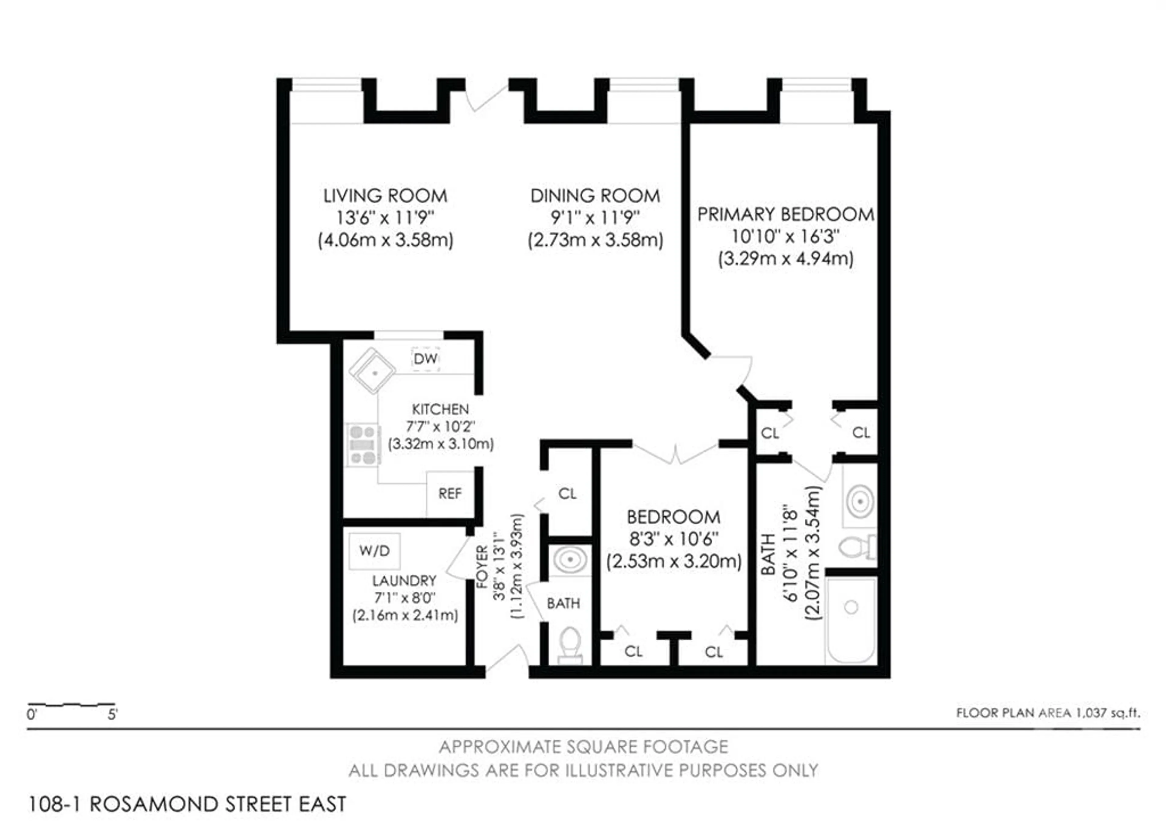 Floor plan for 1 ROSAMOND St #108, Almonte Ontario K0A 1A0