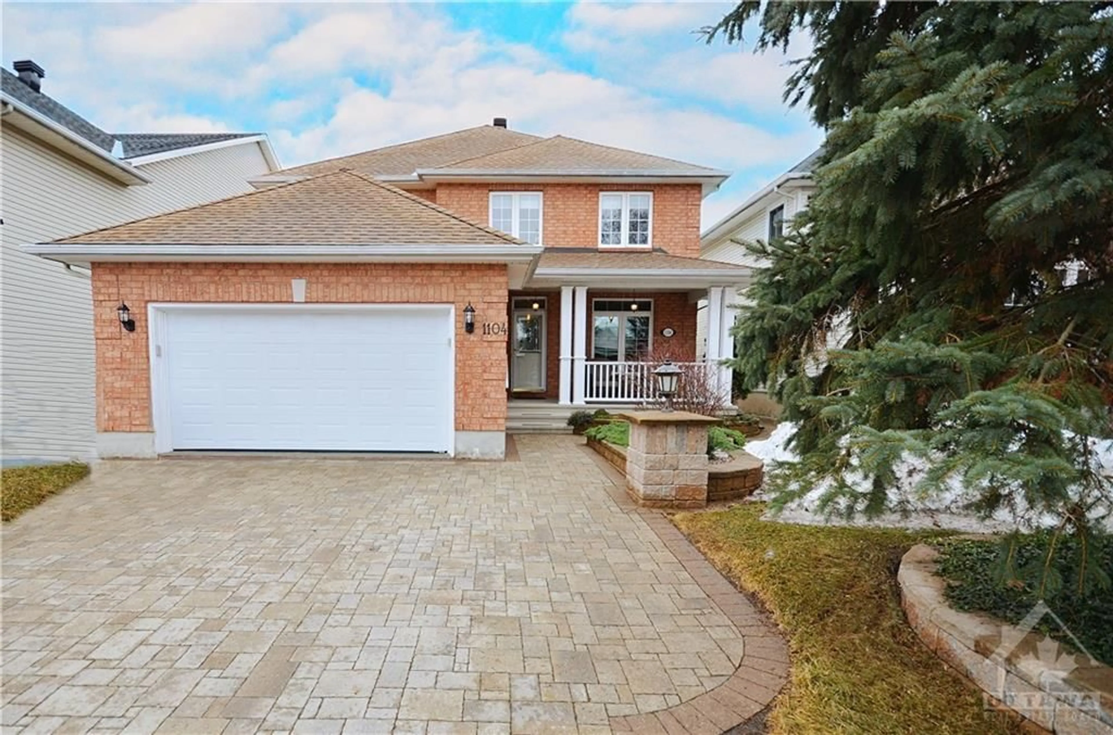 Home with brick exterior material for 1104 CHAREST Way, Ottawa Ontario K4A 4B1
