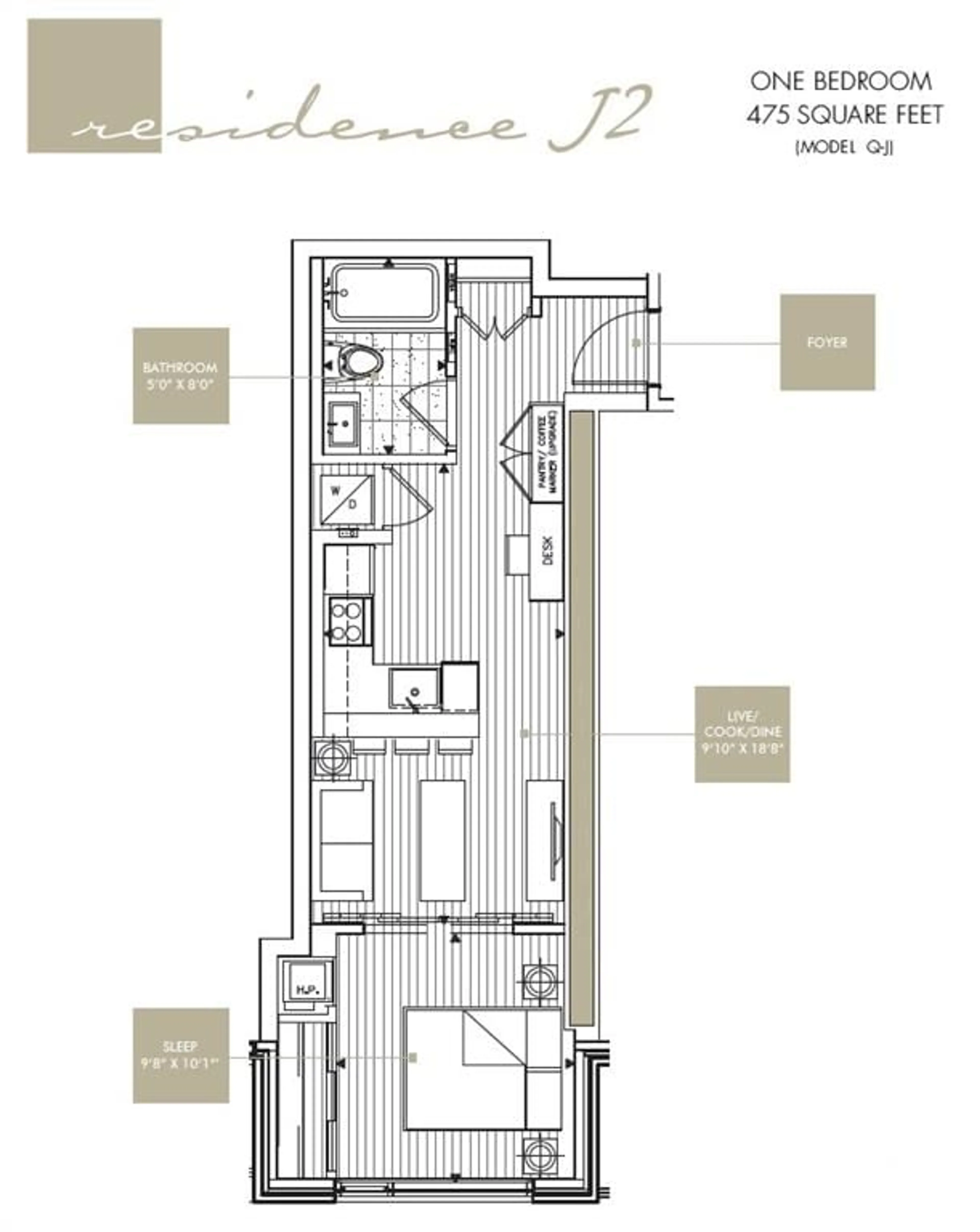 Floor plan for 101 QUEEN St #1102, Ottawa Ontario K1P 0B7