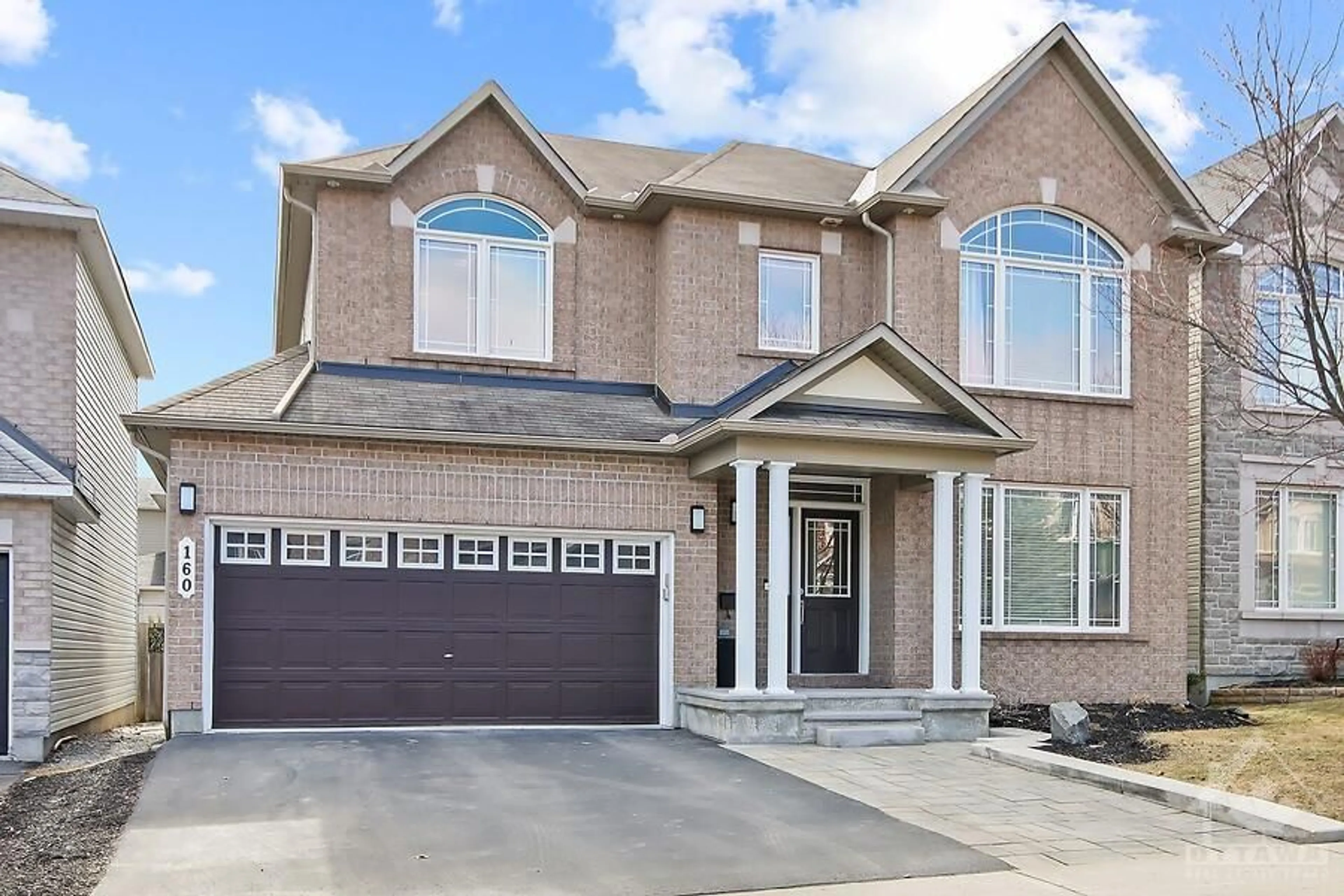 Home with brick exterior material for 160 WHERNSIDE Terr, Ottawa Ontario K2W 0C5