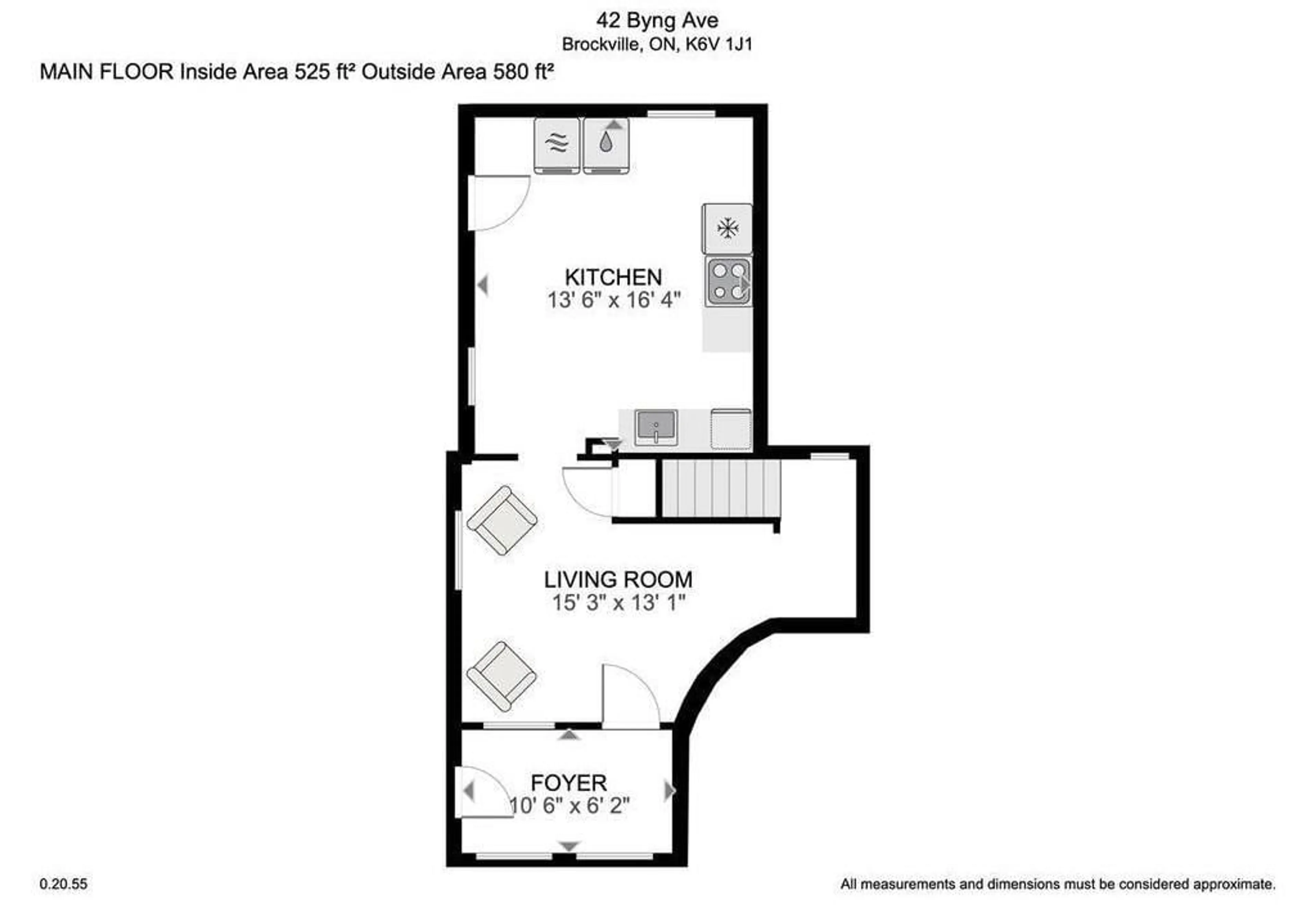 Floor plan for 36 NORTH AUGUSTA Rd, Brockville Ontario K6V 2X4