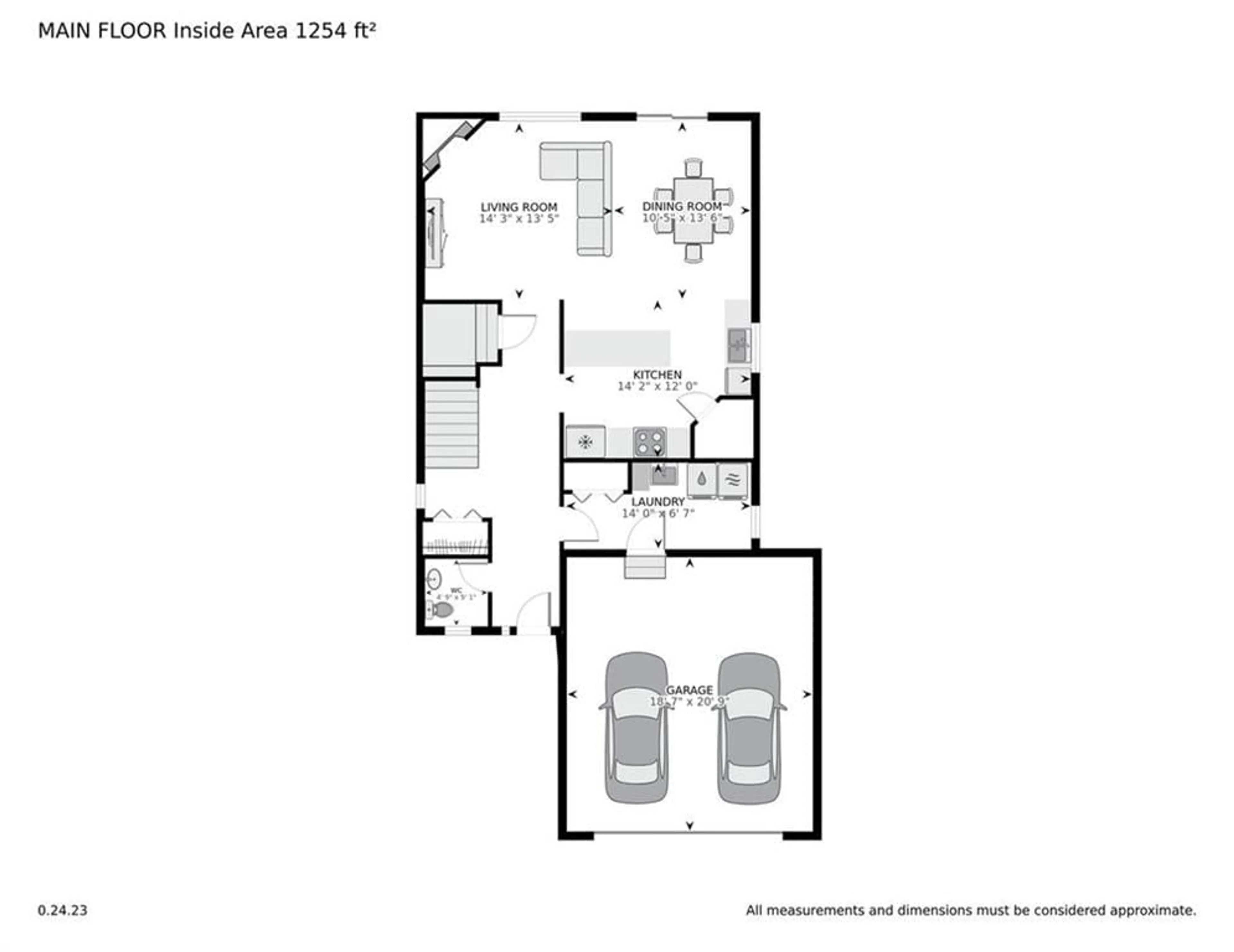 Floor plan for 1039 FITZSIMMONS Dr, Brockville Ontario K6V 0A1