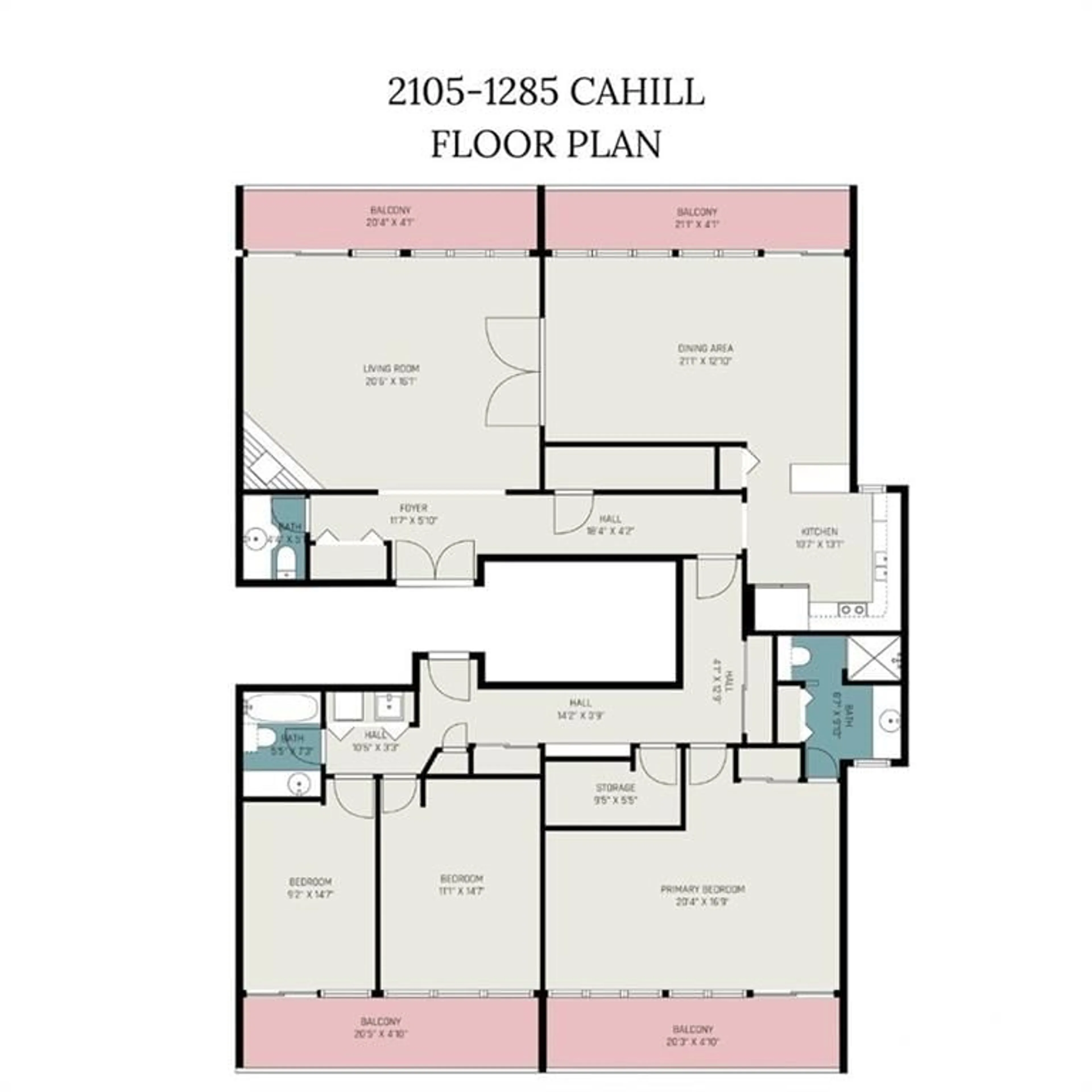 Floor plan for 1285 CAHILL Dr #2105, Ottawa Ontario K1V 9A7