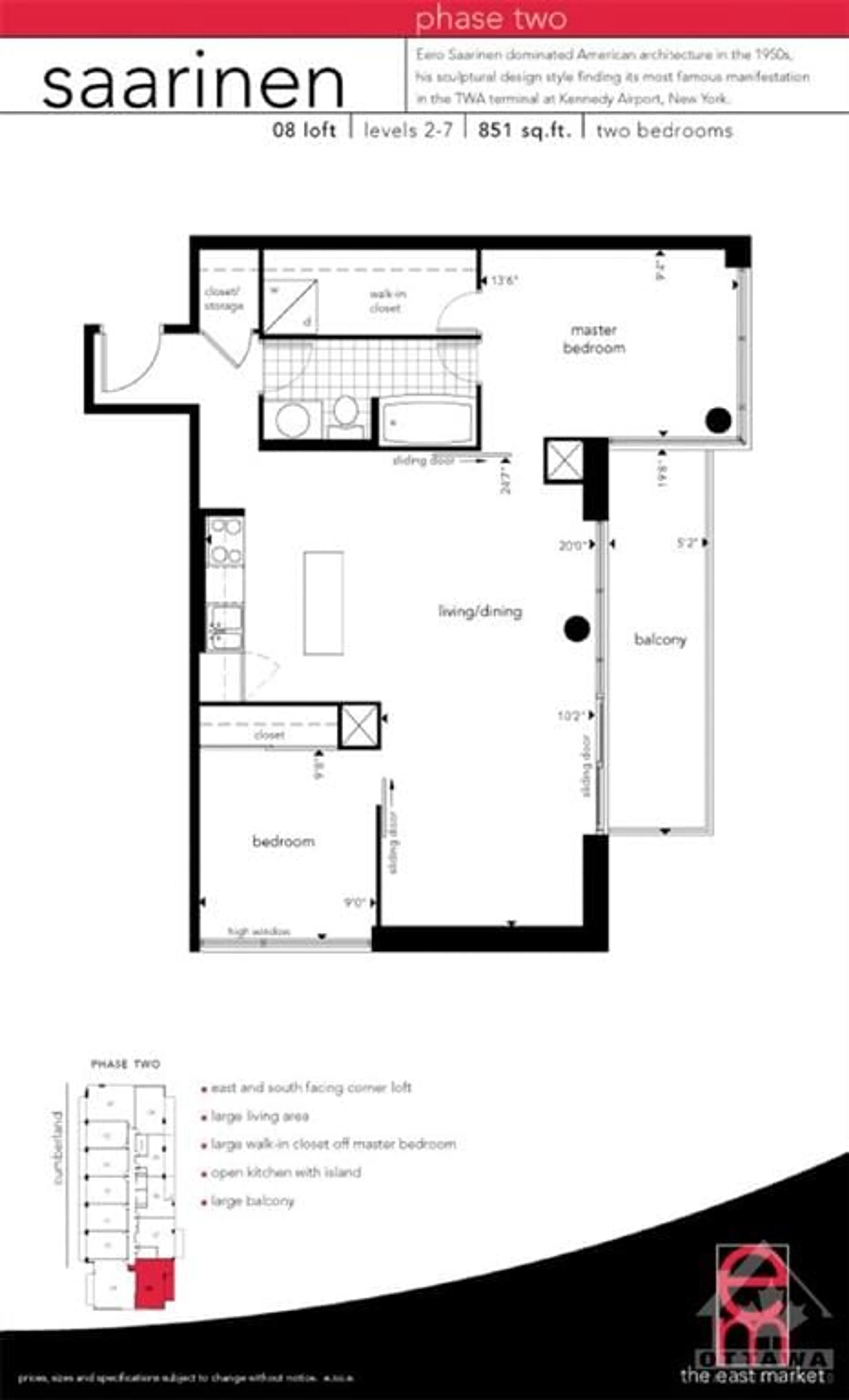 Floor plan for 383 CUMBERLAND St #708, Ottawa Ontario K1N 1J7