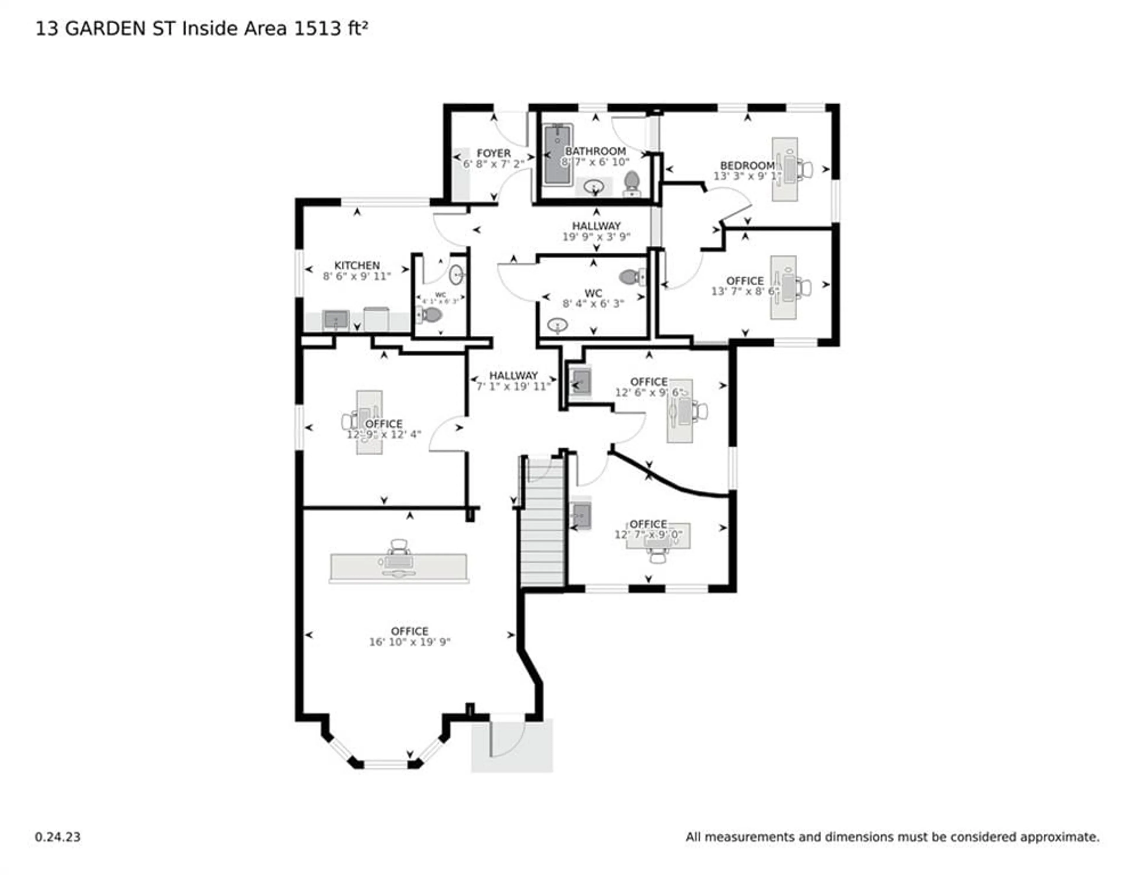 Floor plan for 11-13 GARDEN St, Brockville Ontario K6V 2B8