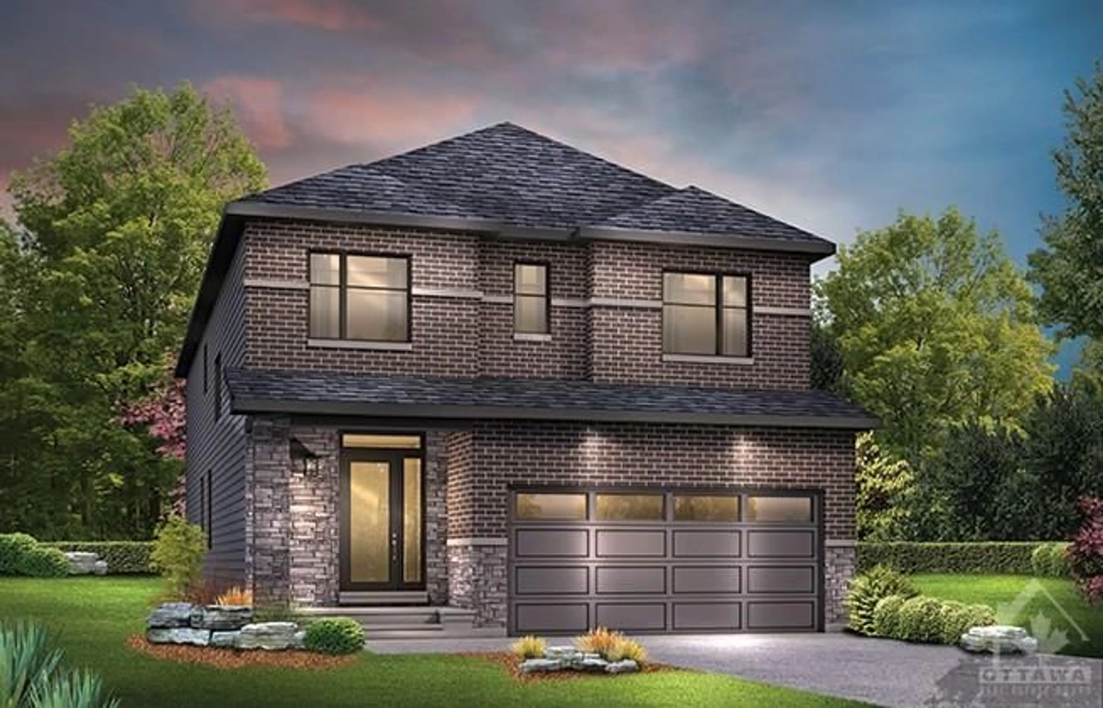 Home with brick exterior material for 604 INVER Lane, Ottawa Ontario K2J 7C4