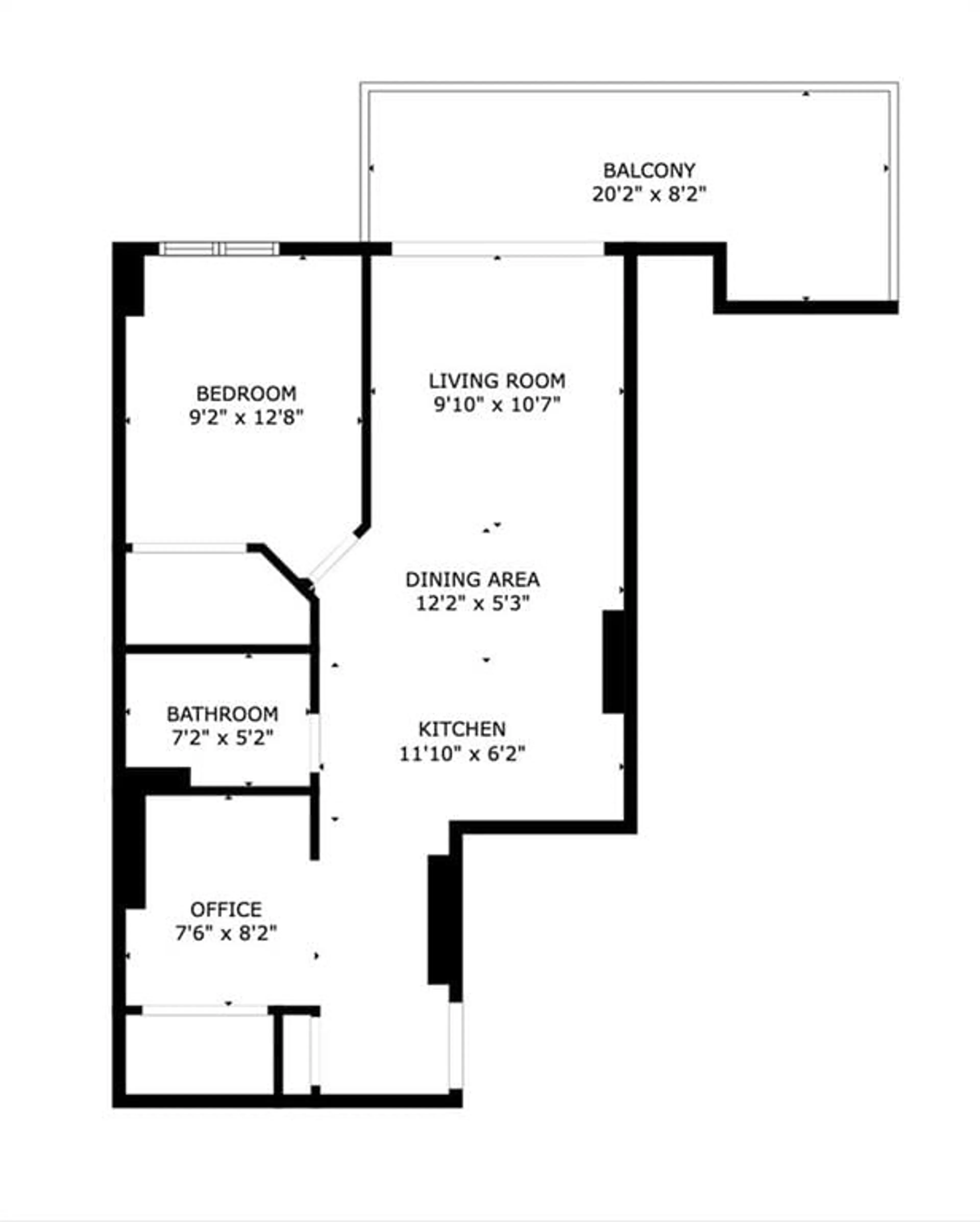 Floor plan for 90 LANDRY St #1406, Ottawa Ontario K1L 0A9
