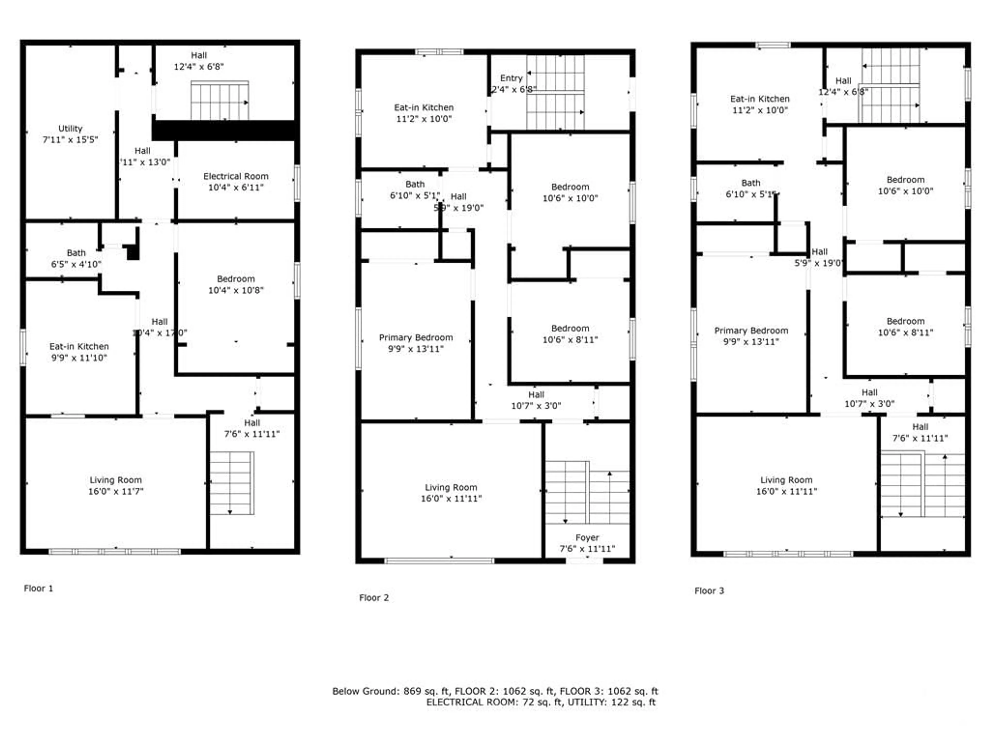 Floor plan for 543 GUY St, Ottawa Ontario K1K 1B8