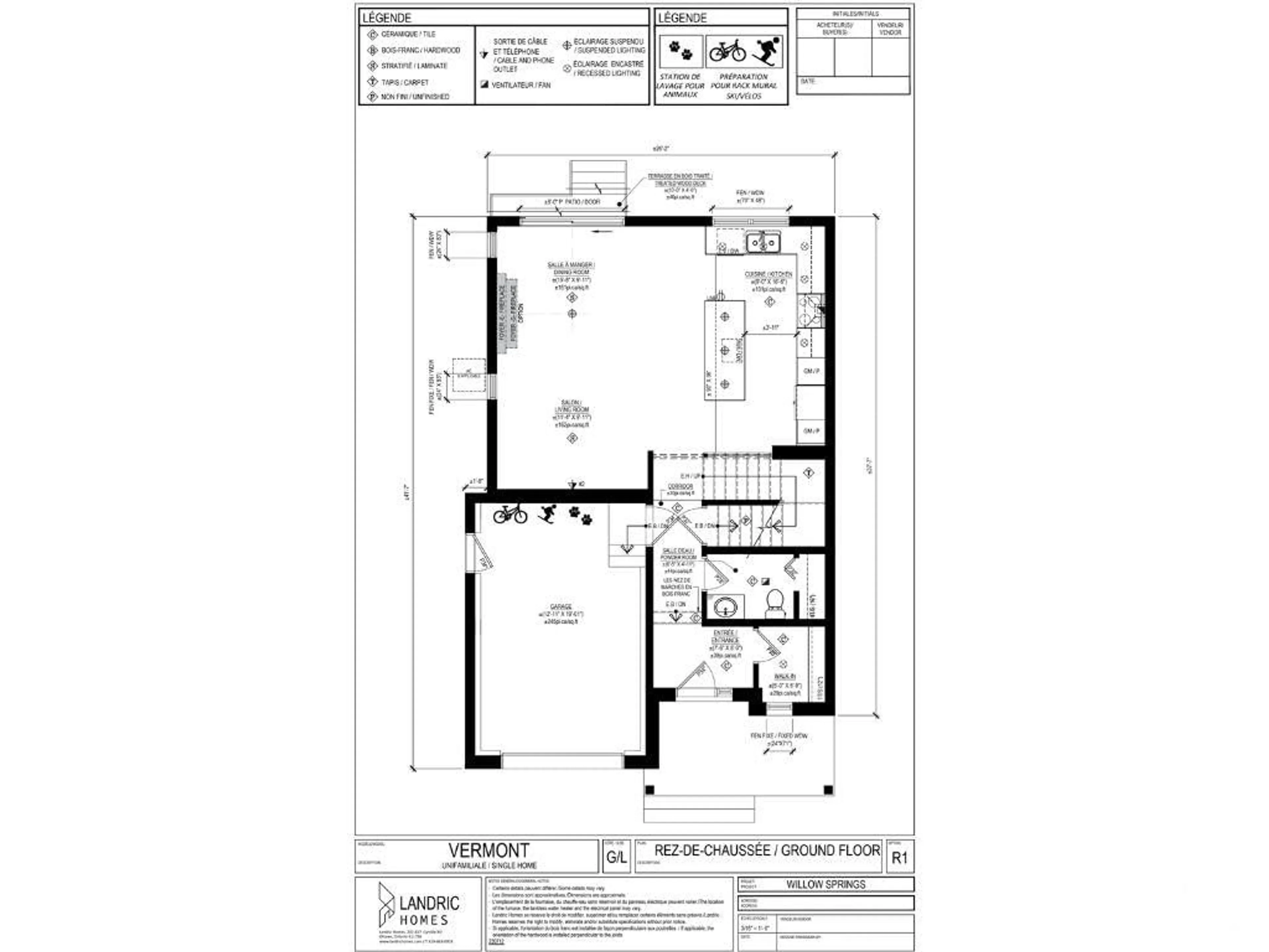 Floor plan for 258 BOURDEAU Blvd, Limoges Ontario K0A 2M0