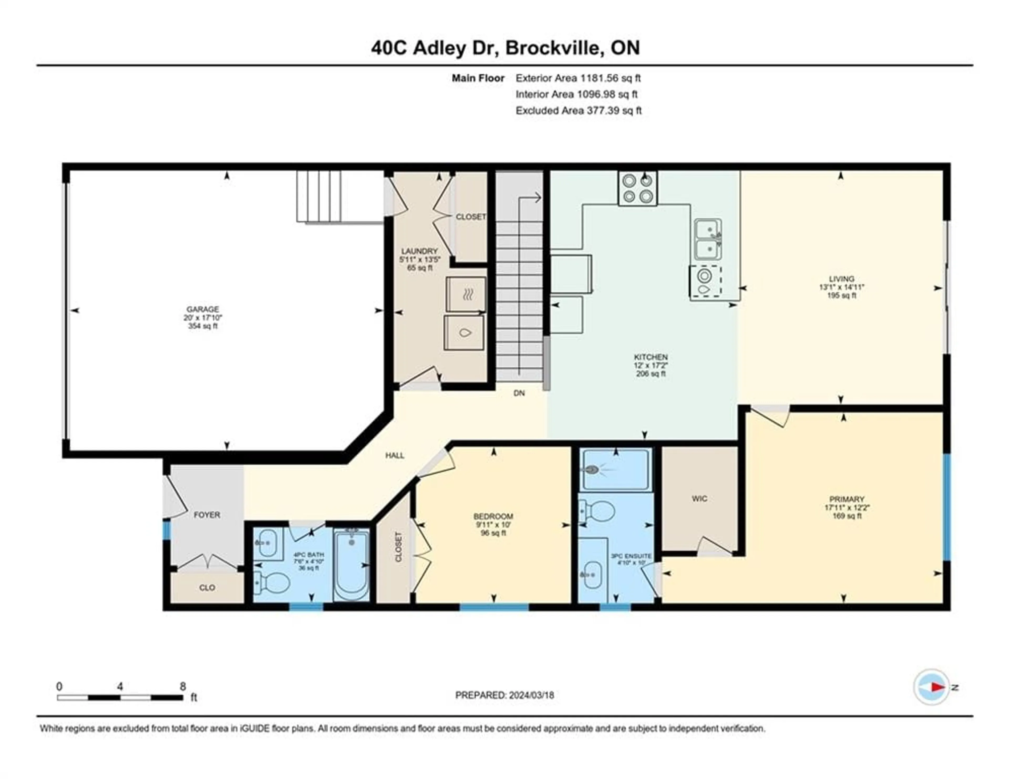 Floor plan for 166 ADLEY Dr, Brockville Ontario K6V 7J2