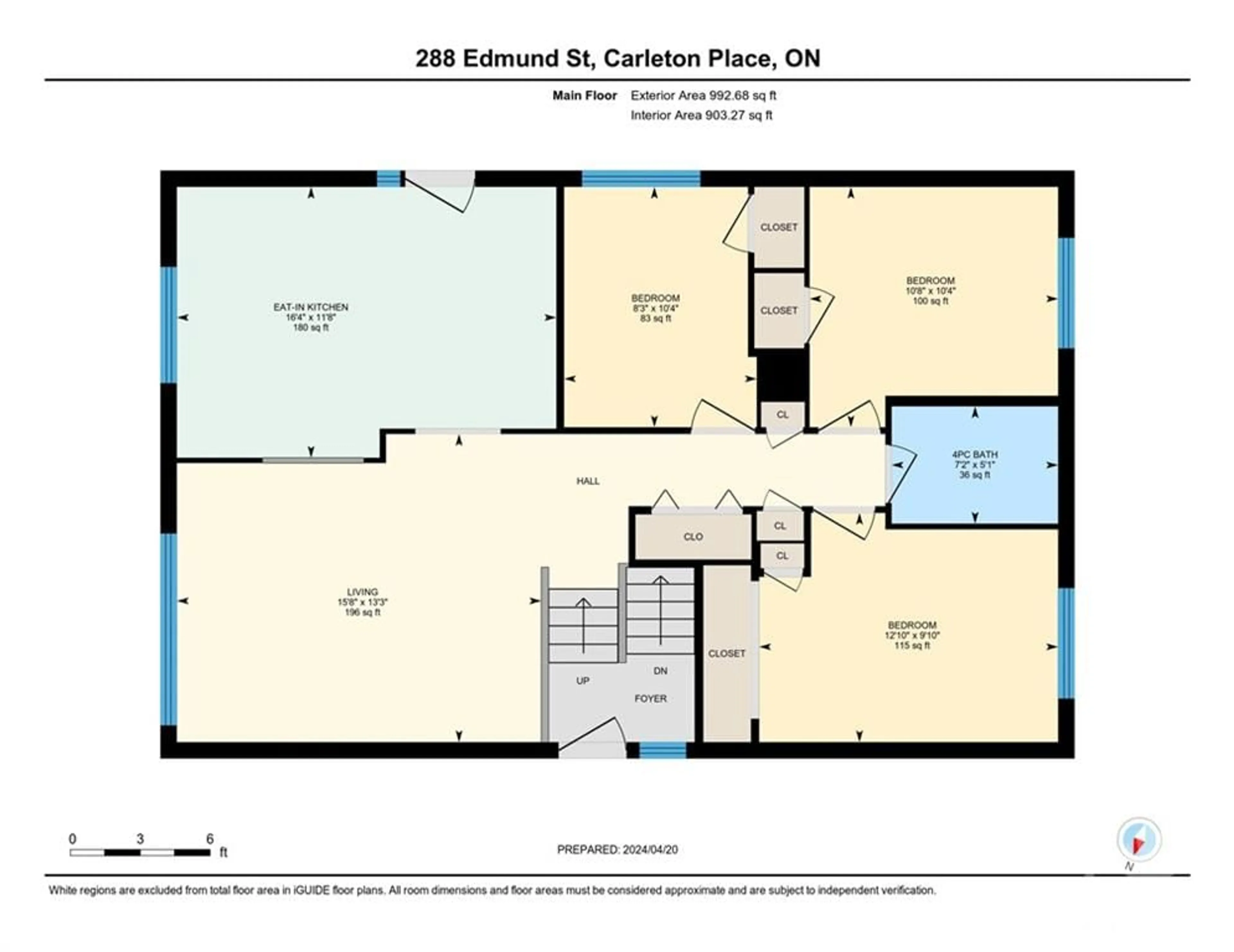 Floor plan for 288 EDMUND St, Carleton Place Ontario K7C 3E9