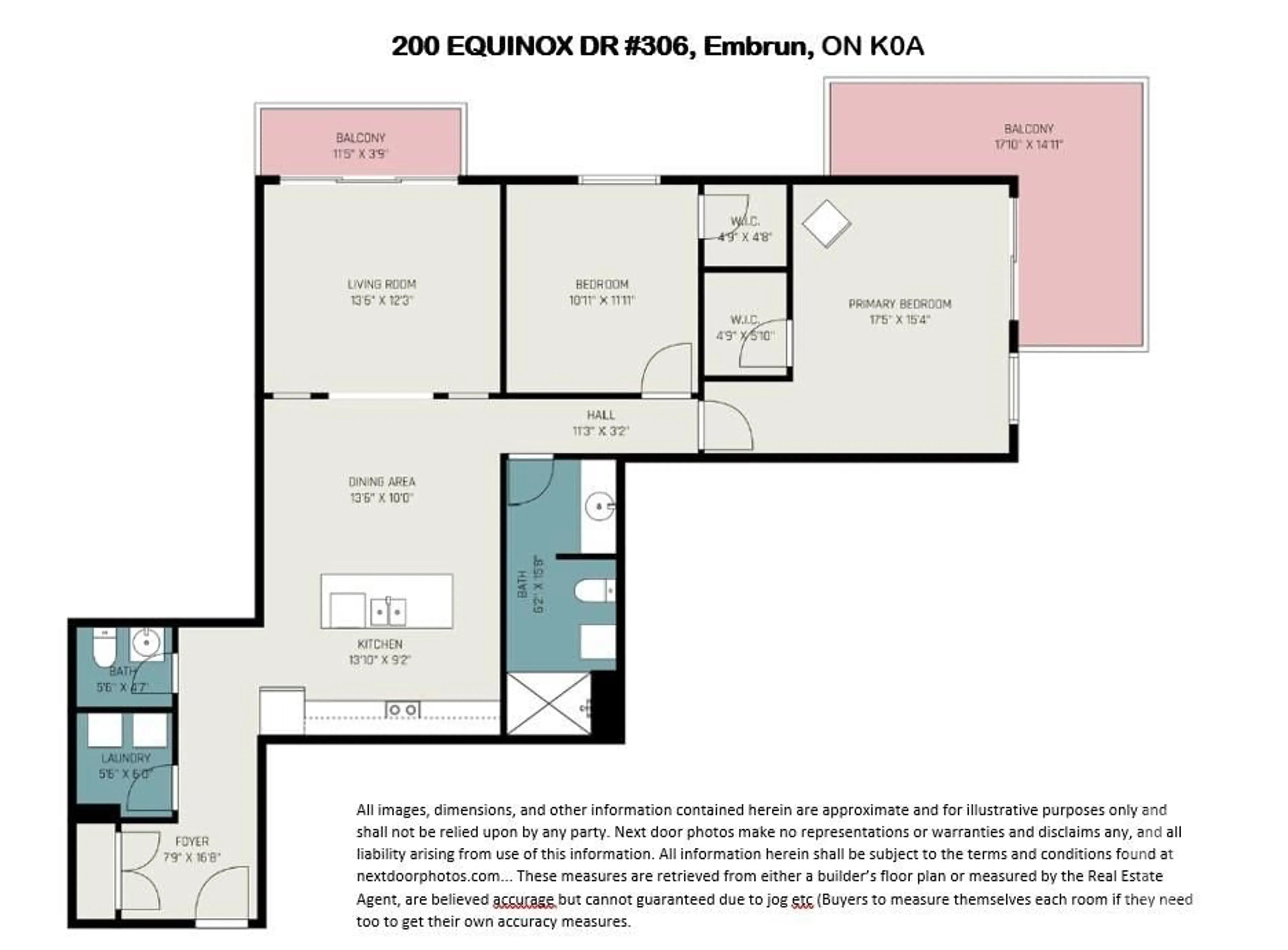 Floor plan for 200 EQUINOX Dr #306, Embrun Ontario K0A 1W1