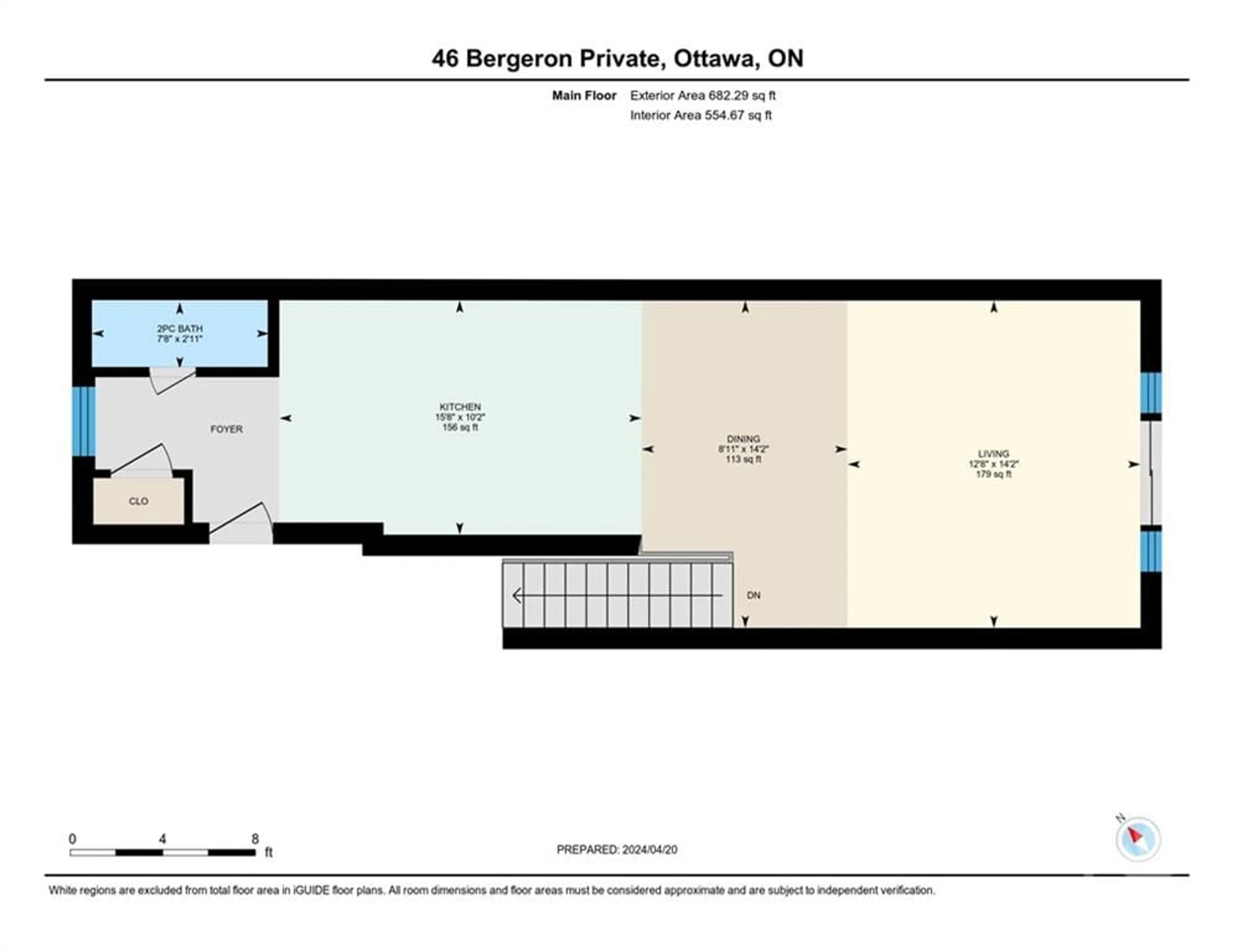 Floor plan for 46 BERGERON Pvt, Orleans Ontario K1C 0C2