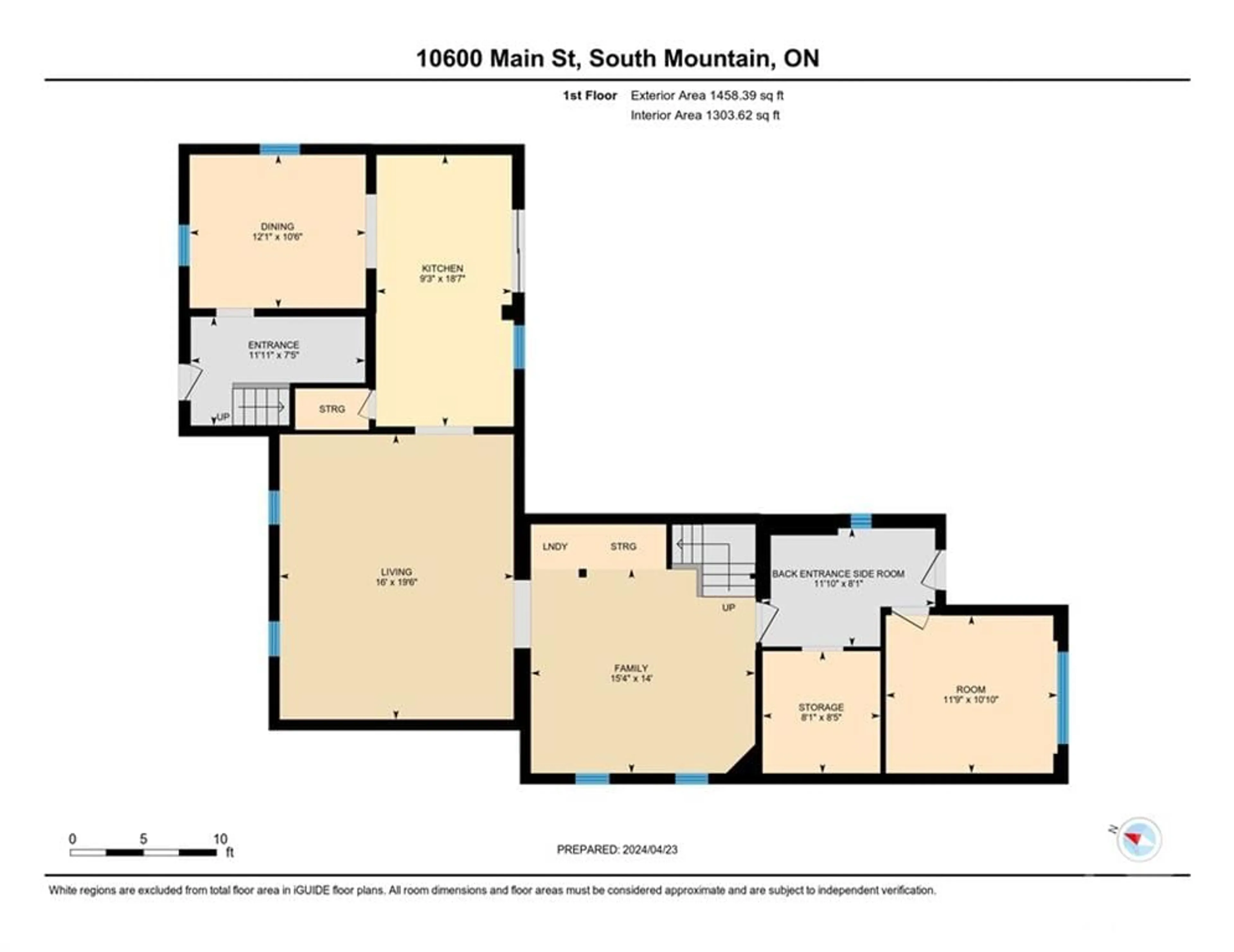 Floor plan for 10600 MAIN St, South Mountain Ontario K0E 1W0