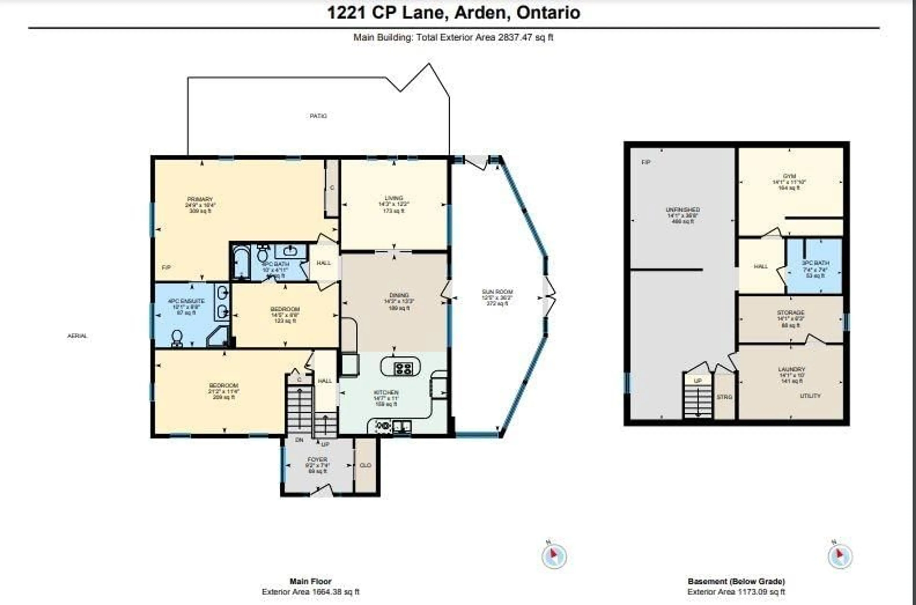 Floor plan for 1221 CP Lane, Arden Ontario K0H 1B0