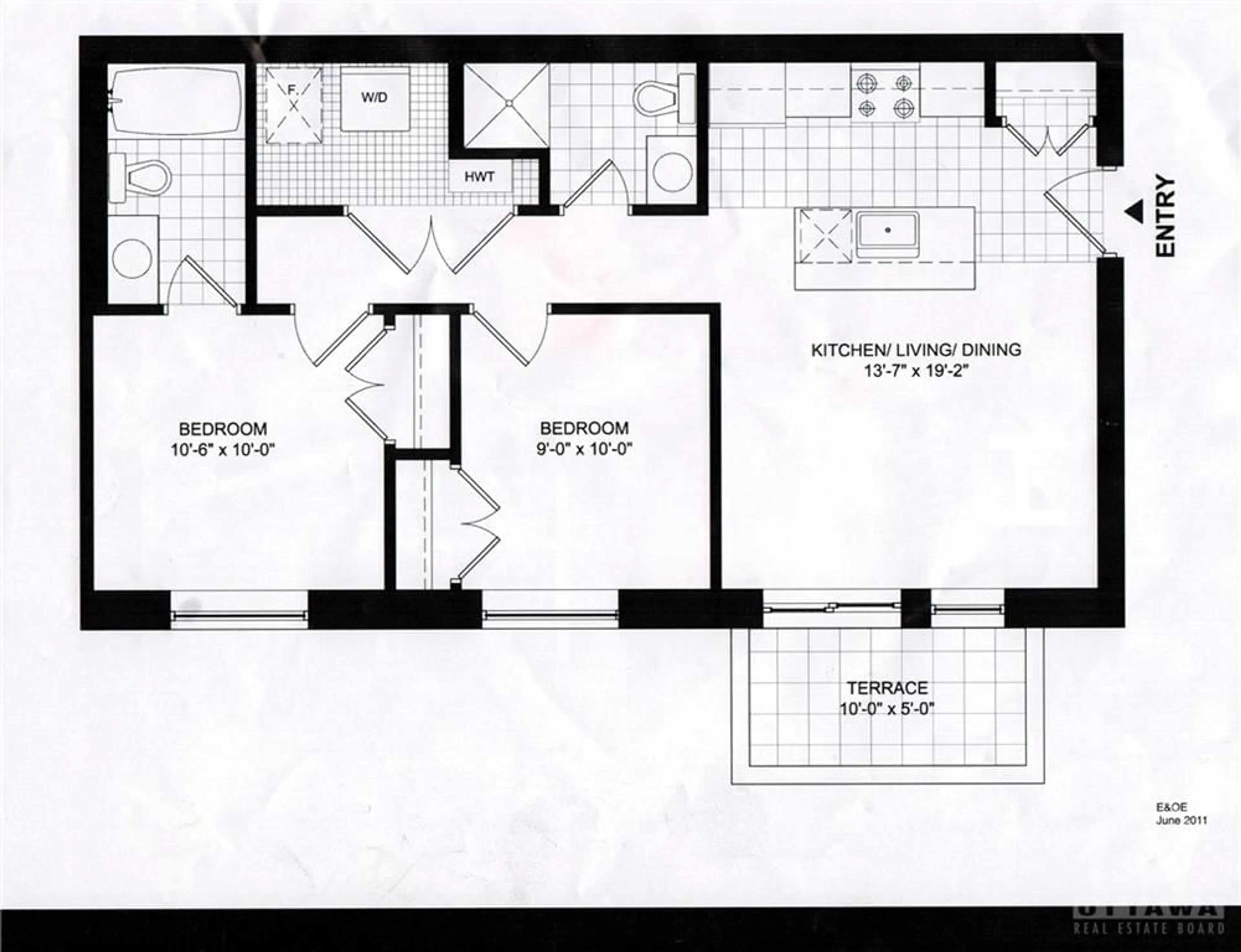Floor plan for 334 EVEREST Pvt #A, Ottawa Ontario K1G 4E4