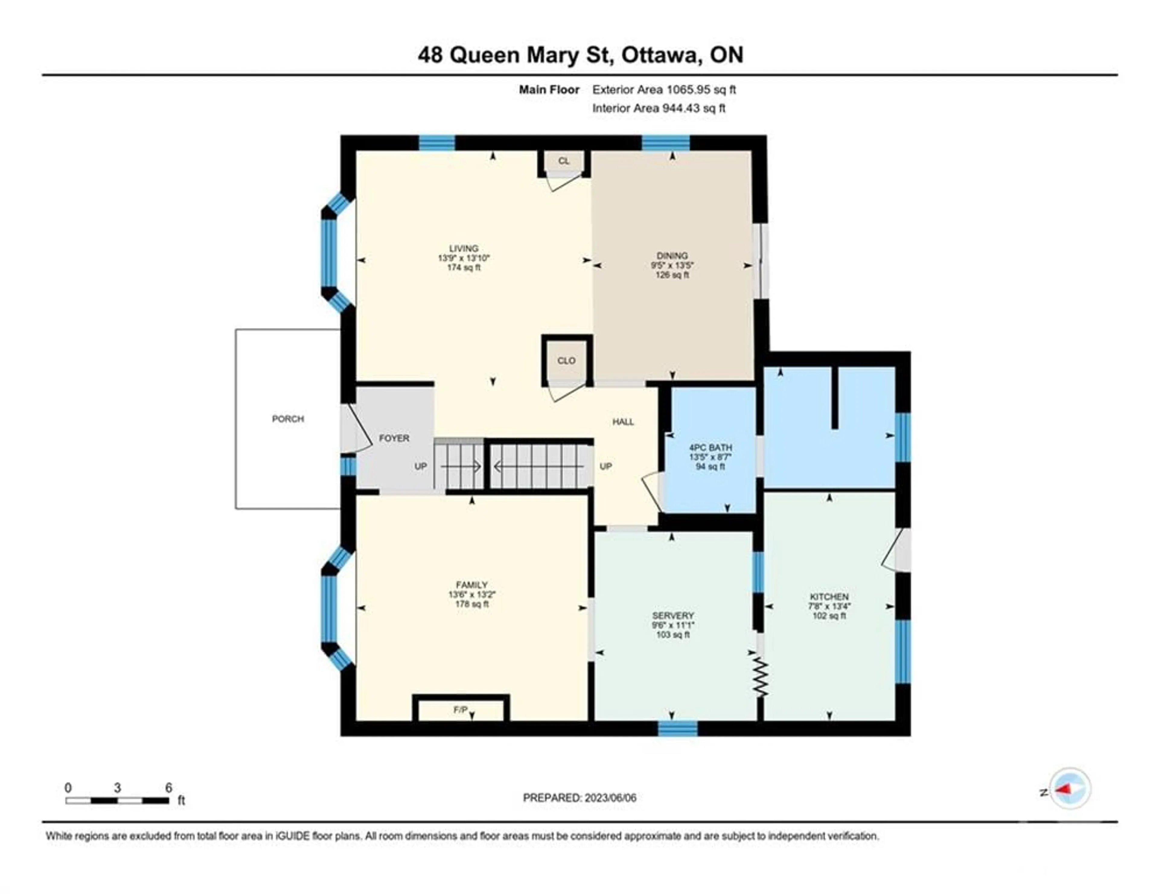 Floor plan for 48 QUEEN MARY St, Ottawa Ontario K1K 1X9