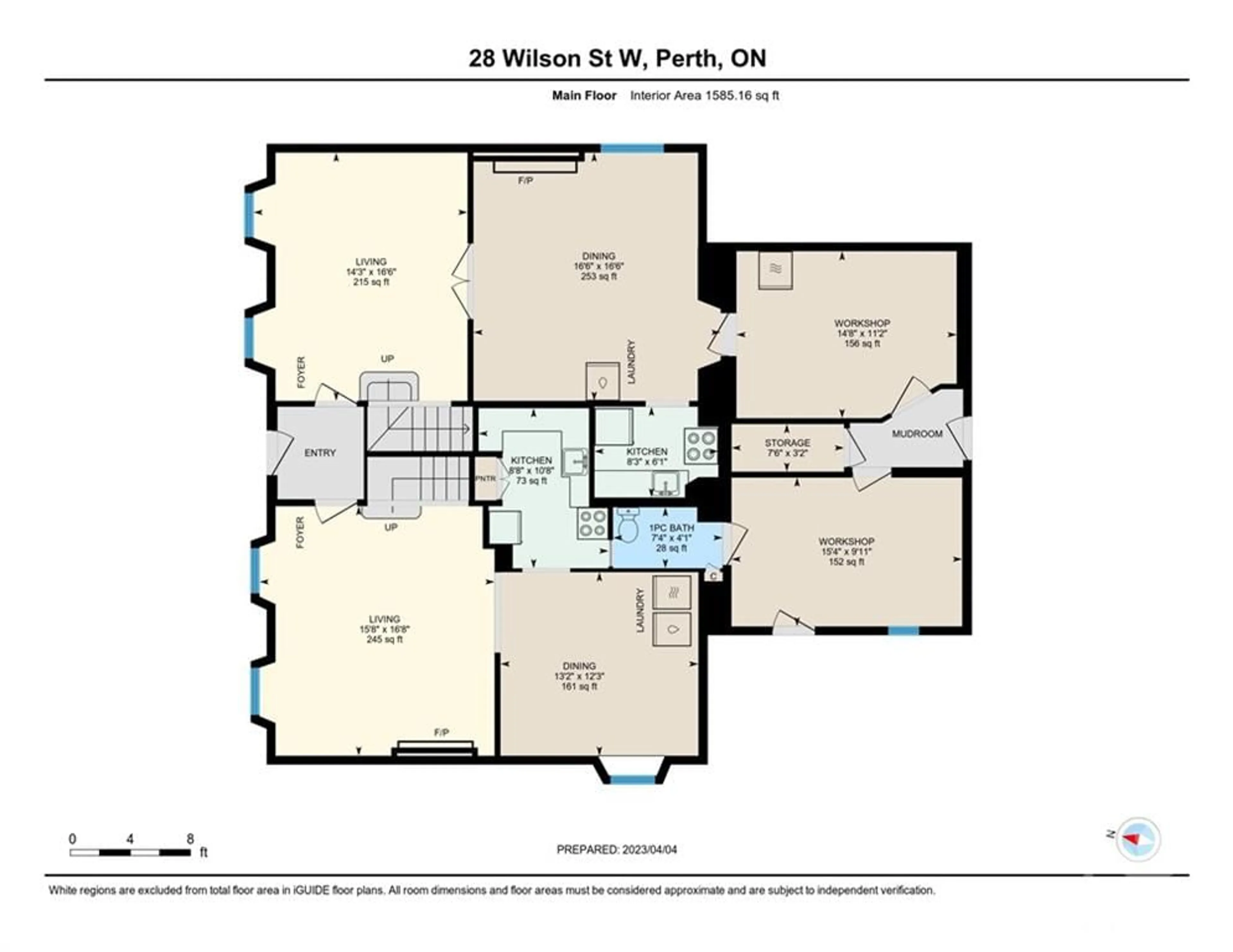 Floor plan for 28 WILSON St, Perth Ontario K7H 2M9