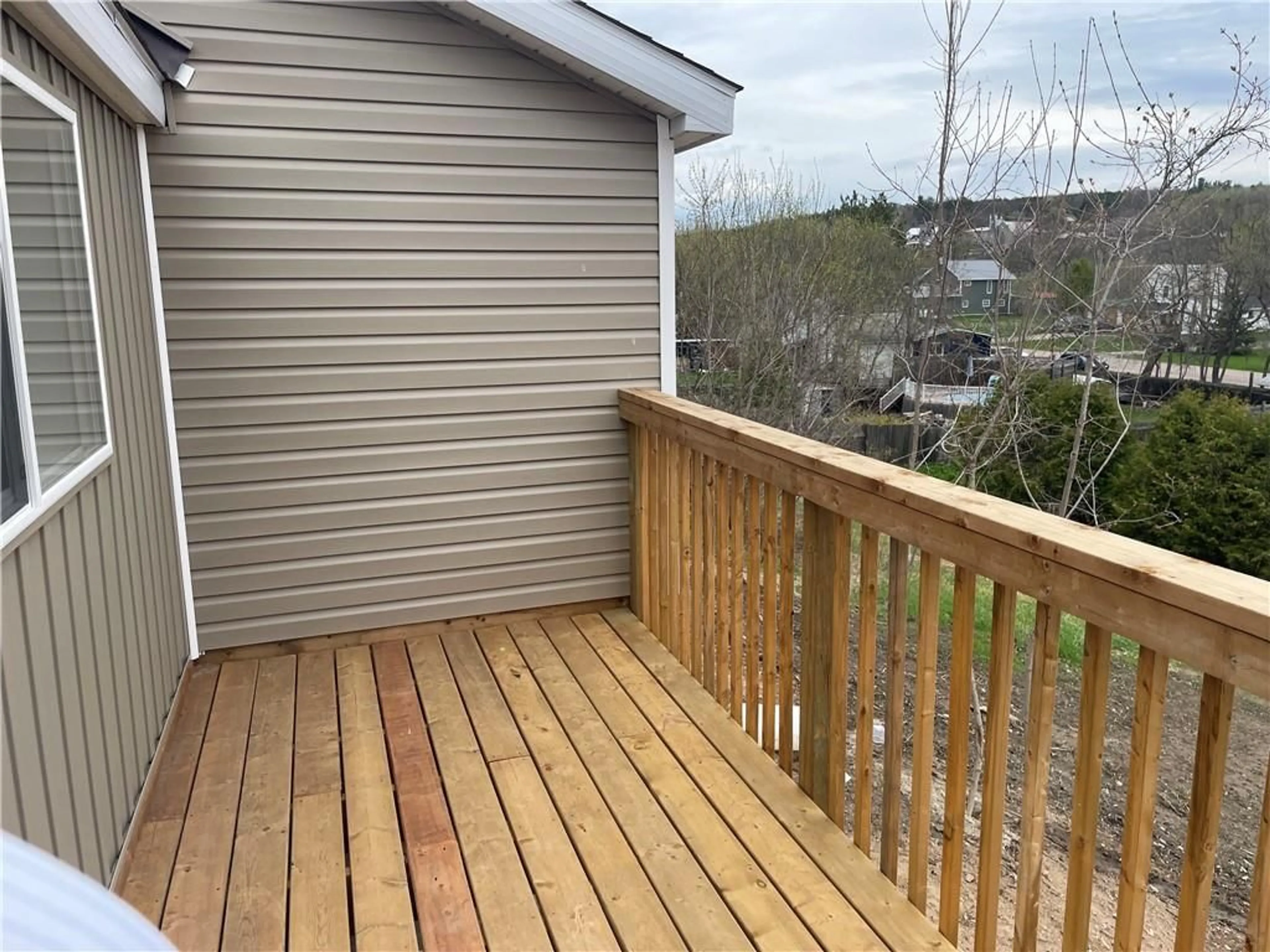 Patio, the fenced backyard for 165 QUEEN St, Eganville Ontario K0J 1T0