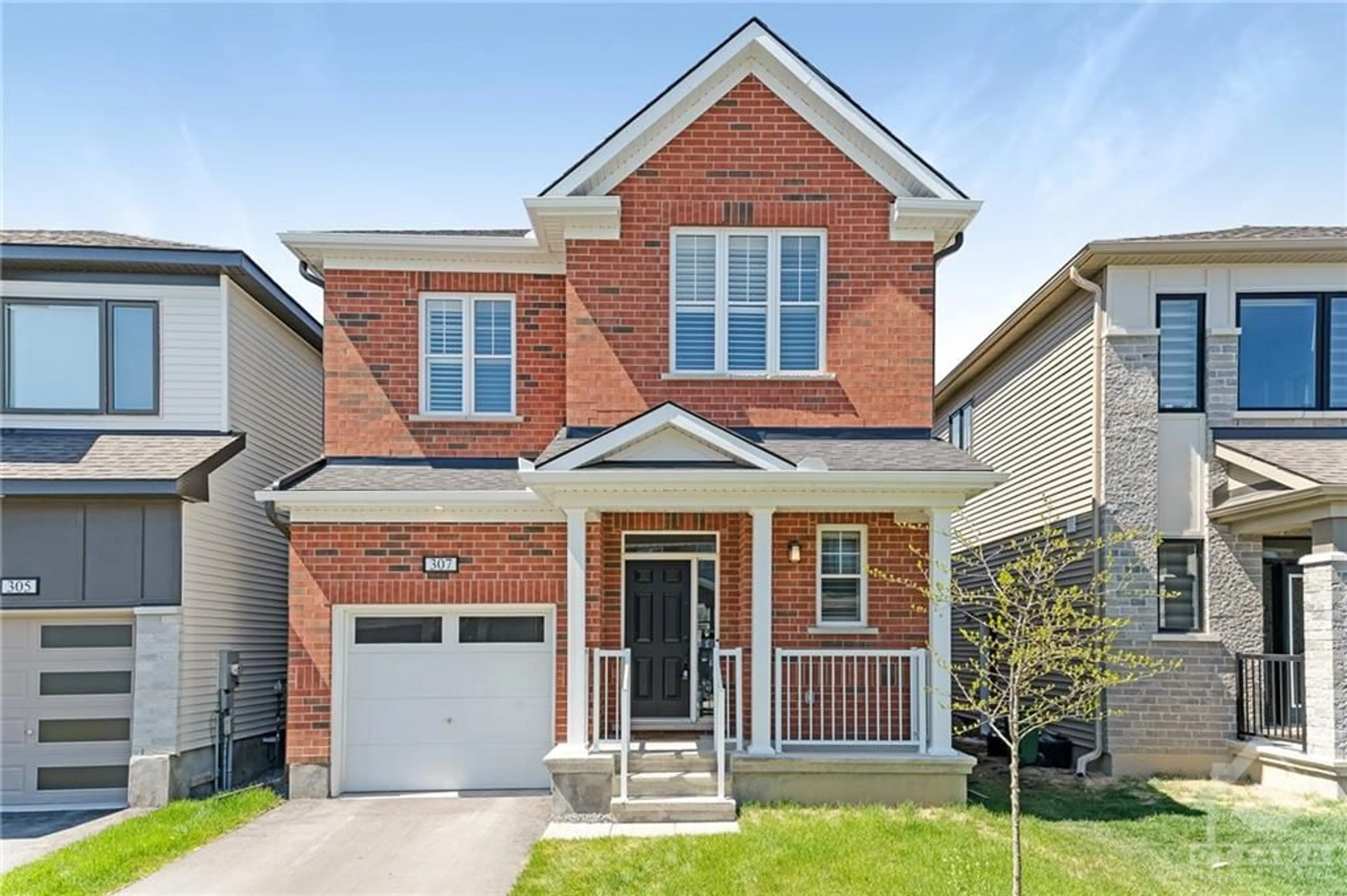 Home with brick exterior material for 307 CROSSWAY Terr, Stittsville Ontario K2S 3A8